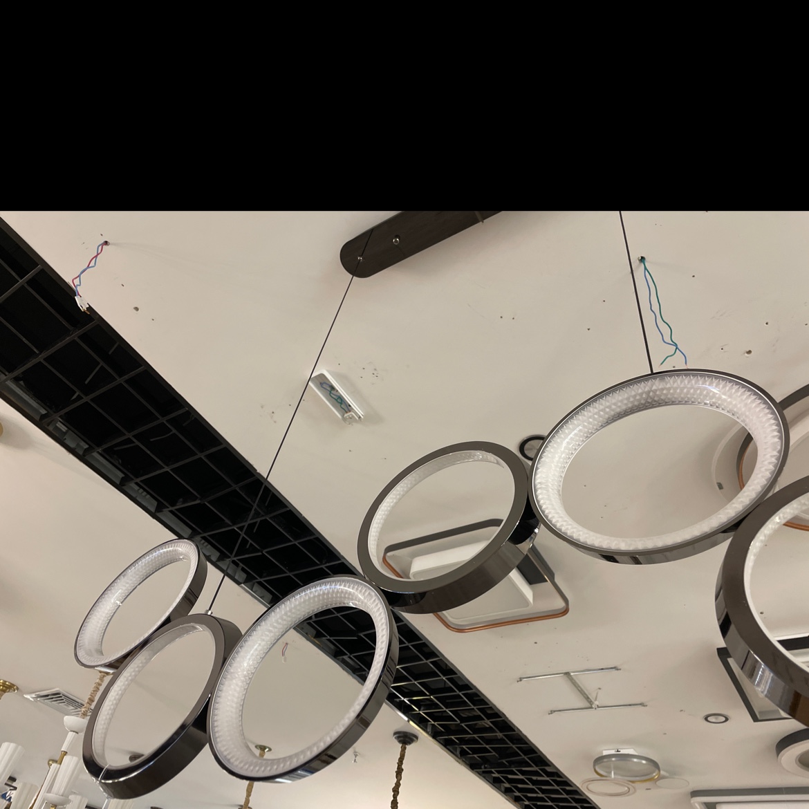 Modern minimalist design style chandelier without a main light Application Scenario