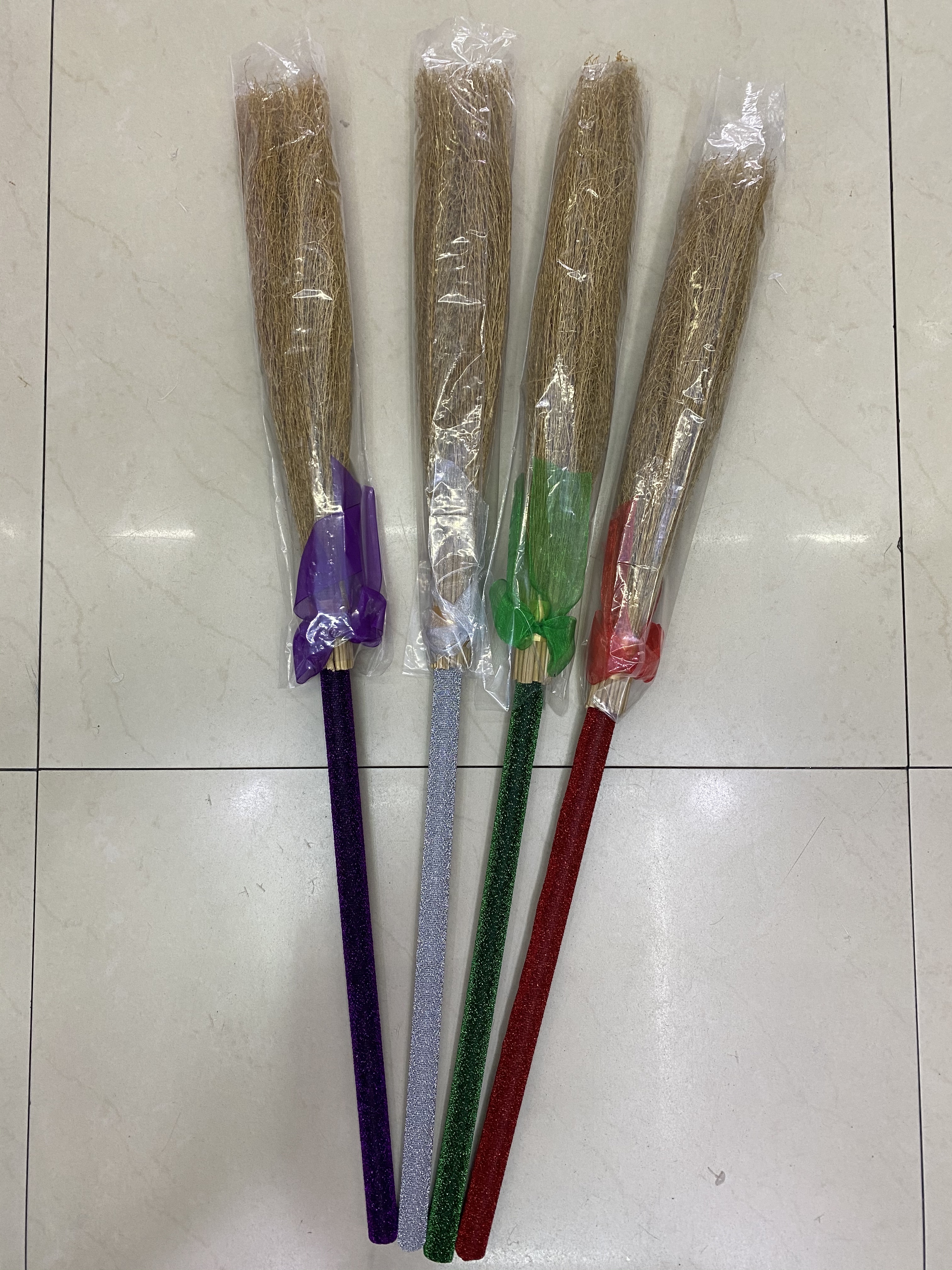 Halloween witch broom, Halloween costume children witch broom magician decoration prop makeup Devil ball weapon http://detail.m.168 Specification image