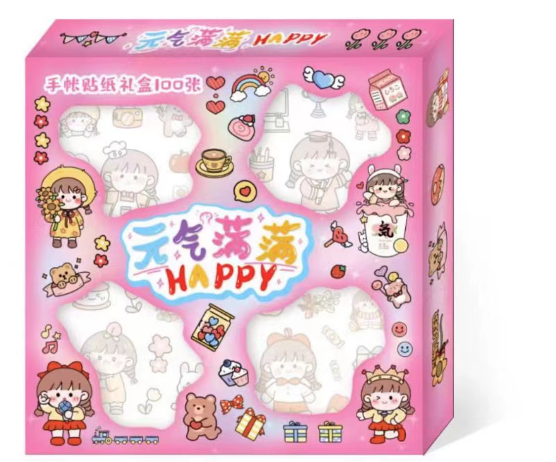 贴纸/手帐贴/100入贴纸细节图