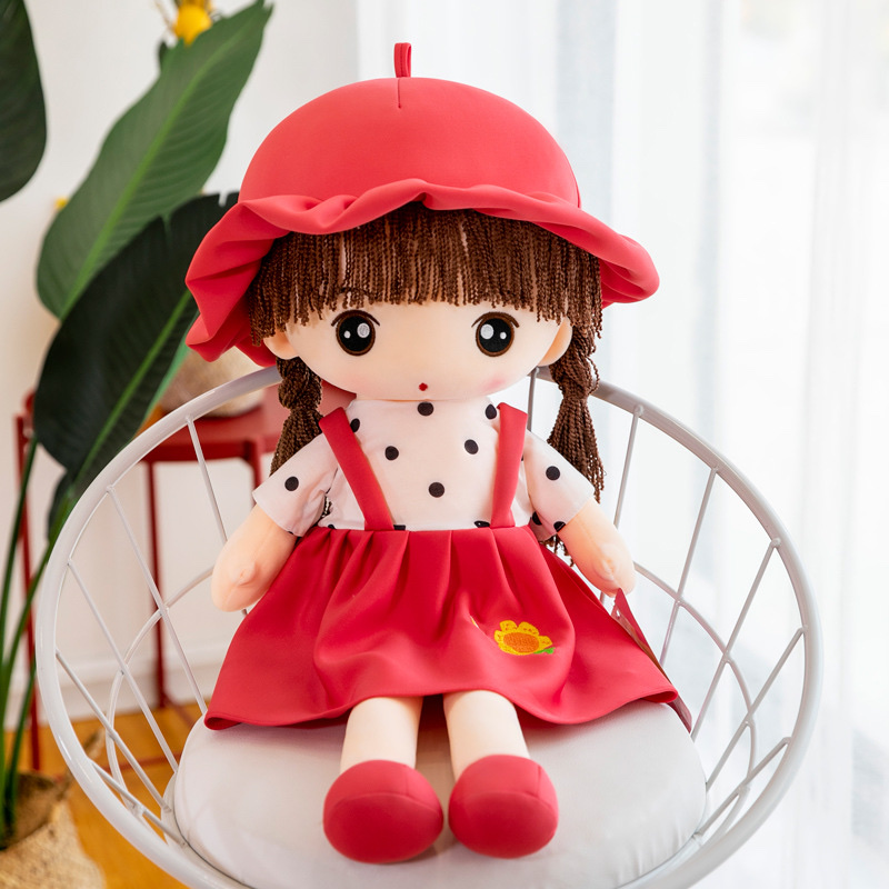 The girl with a carrier doll likes cross-border e-commerce Specification image
