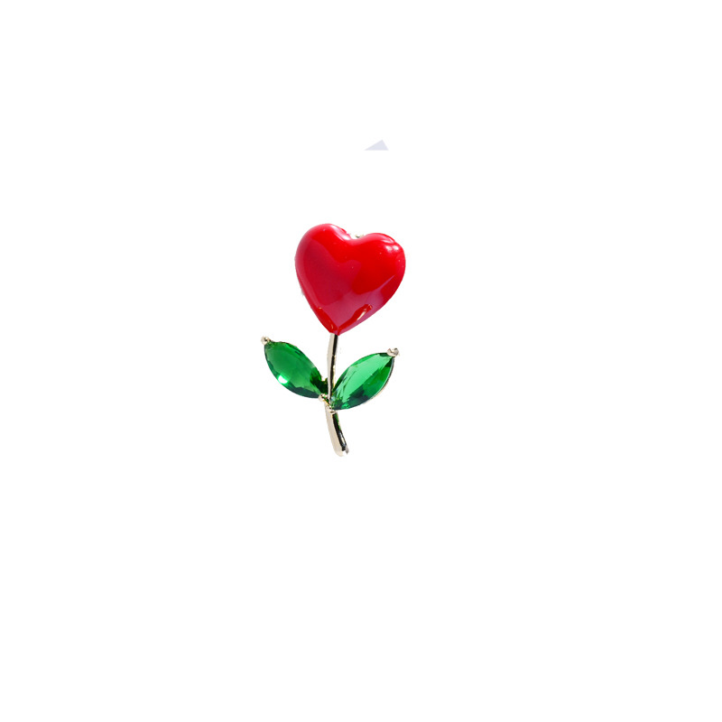 041 Korean version fashionable and elegant flower trend, European and American style round brooch, cute, simple and individual, fashionable and cute women's accessory clothing accessory brooch Item Picture