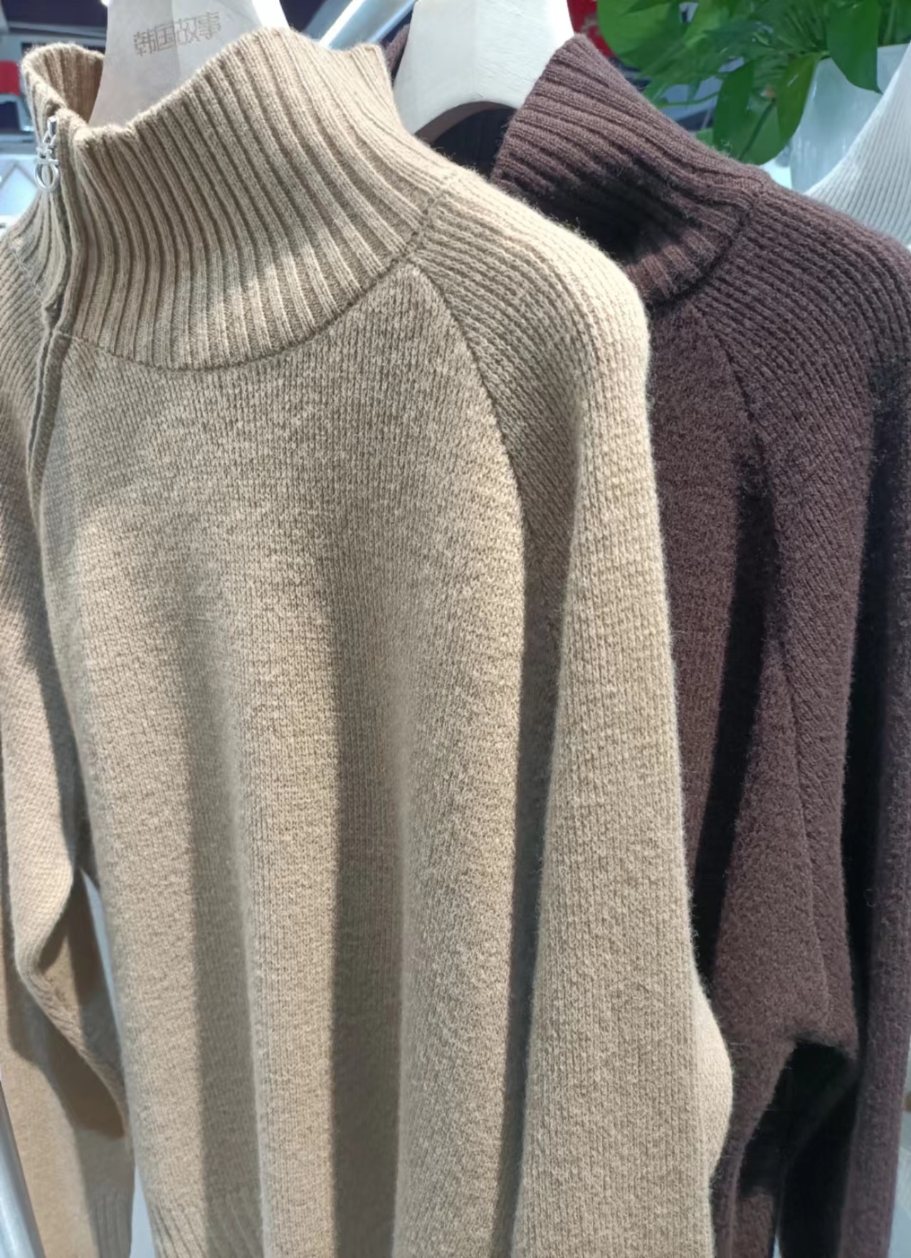 韩国故事🇰🇷2022A/W韩国设计师款 素色毛衣