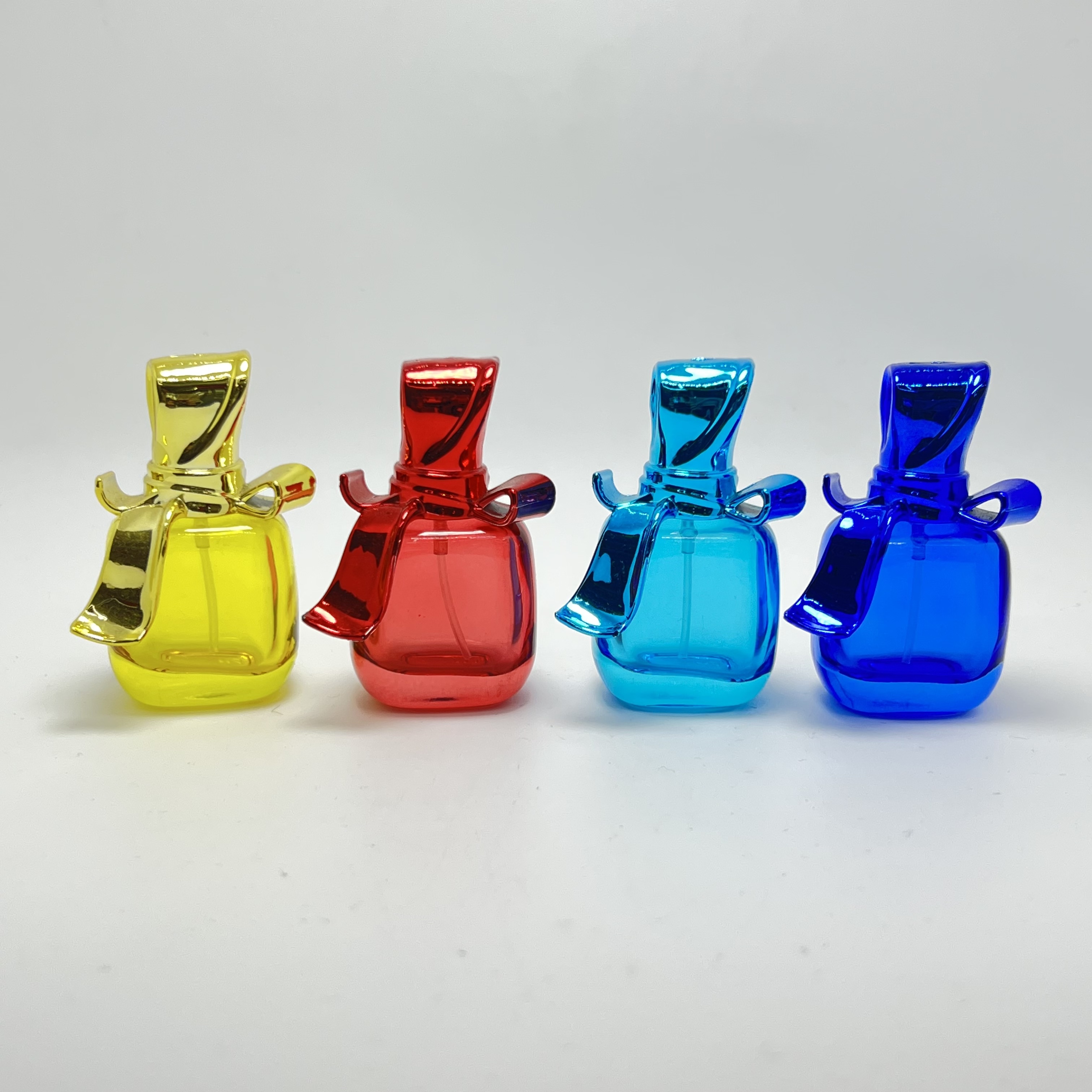 15ml蝴蝶结香水瓶喷色玻璃瓶彩色喷雾瓶
