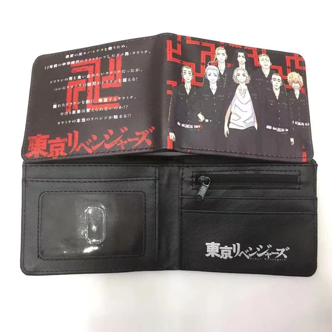 厂家直销日系动漫二折PU钱包