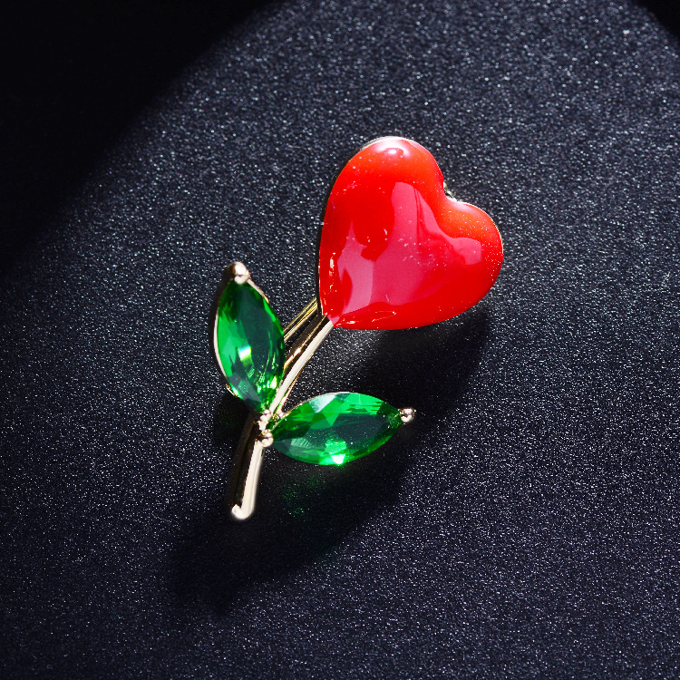 041 Korean version fashionable and elegant flower trend, European and American style round brooch, cute, simple and individual, fashionable and cute women's accessory clothing accessory brooch