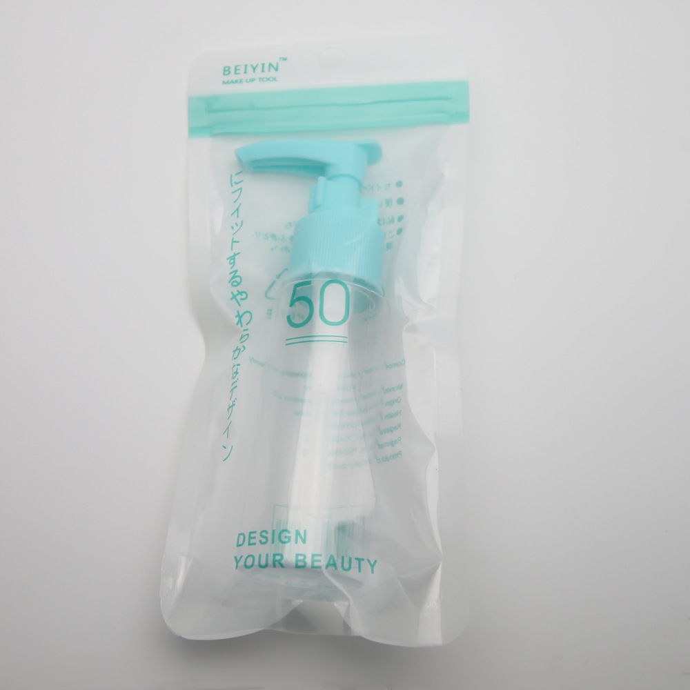 50ml transparent long plastic duckbill bottle for body wash repackaging cosmetics, wholesale empty bottles details Picture