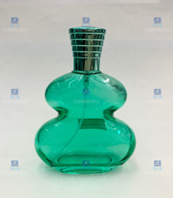 110ml高端精品玻璃瓶绿色葫芦形香水喷雾瓶
