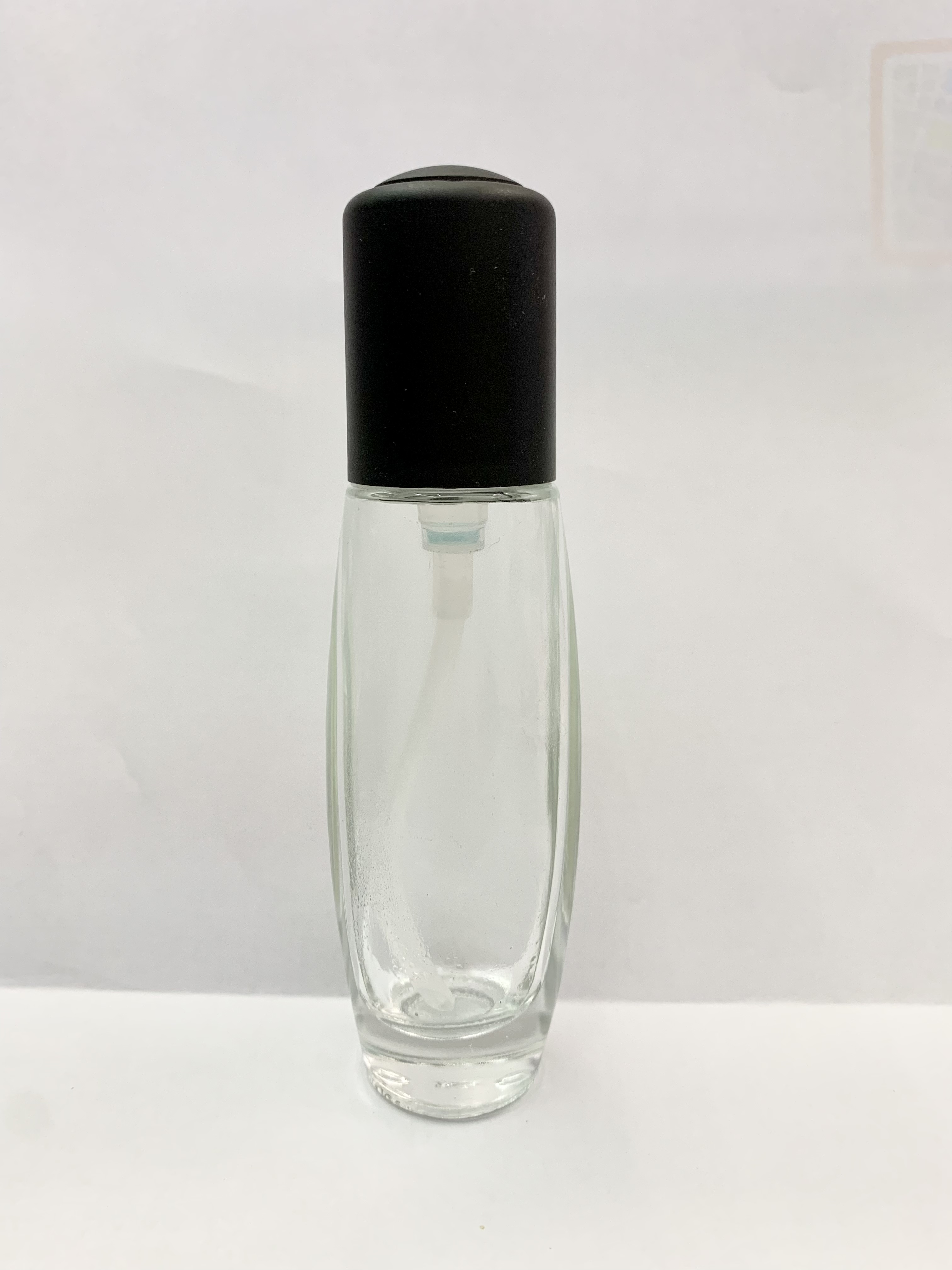 30ml高端精品玻璃粉底液精华乳液瓶黑色泵头详情图1