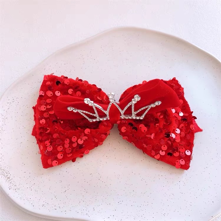 The crown bow hair clip is so beautiful, super beautiful, super beautiful, super beautiful