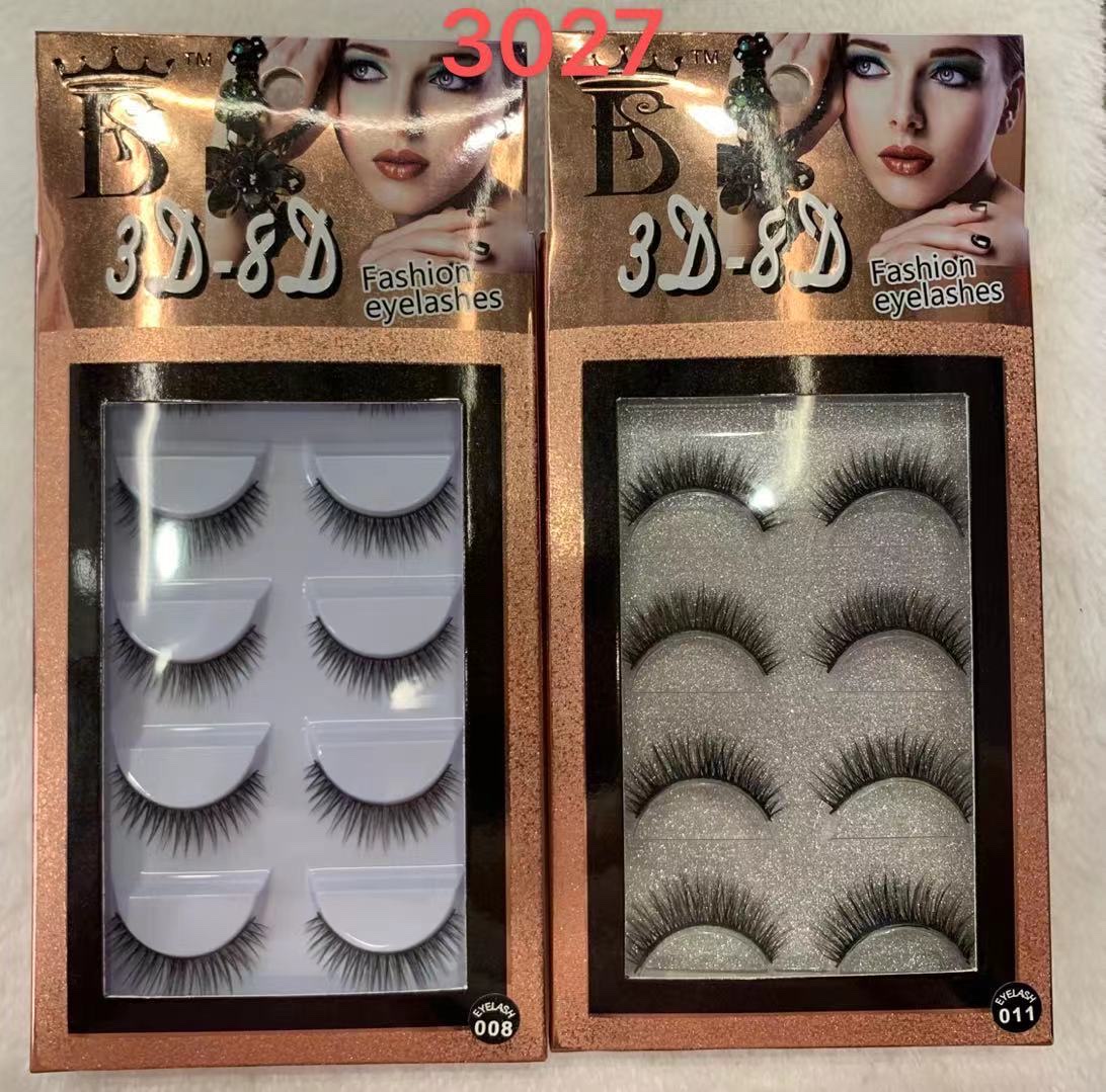 5 Pairs Of False Eyelashes 3027 full figure