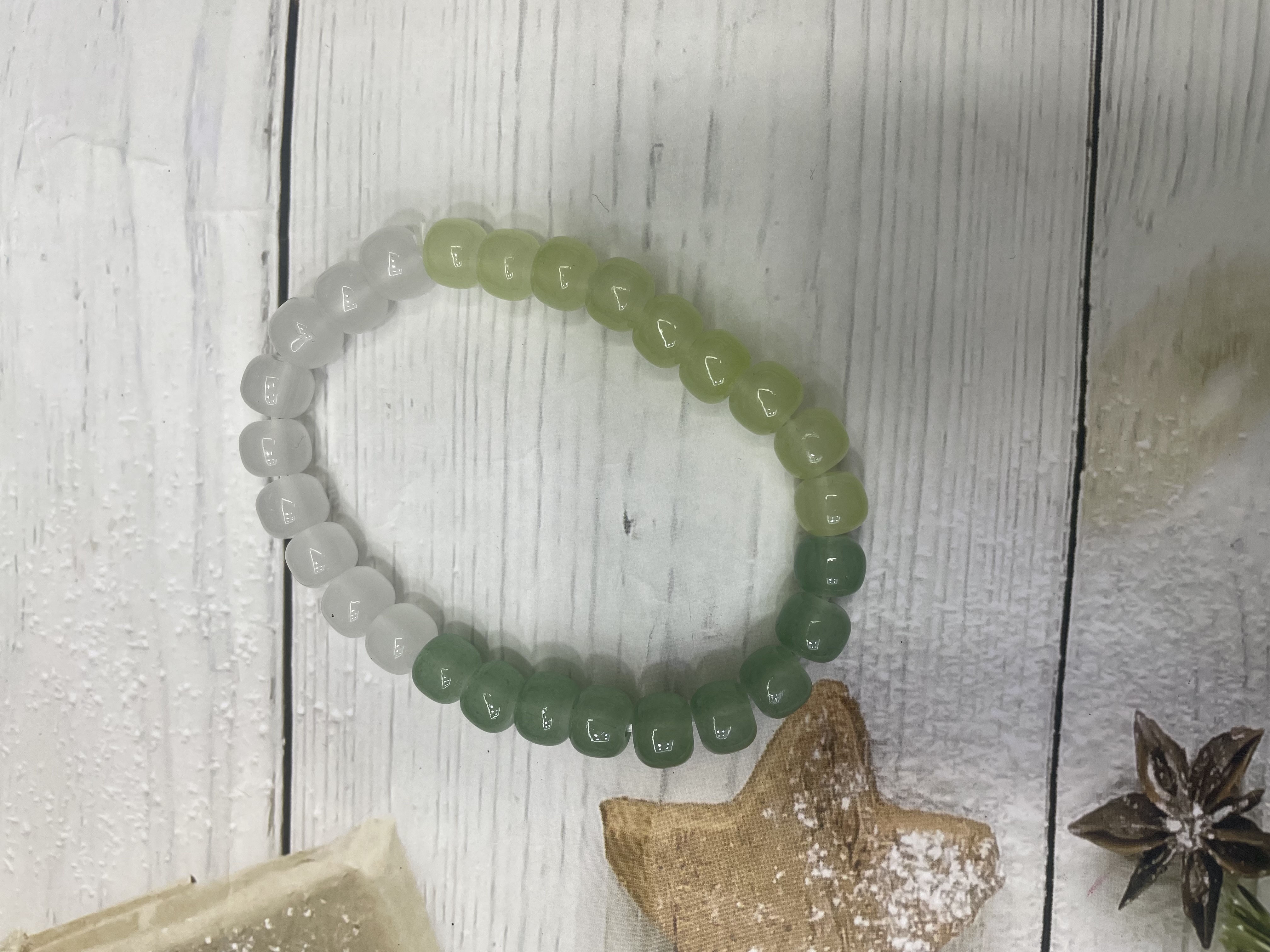 天然水晶矿物原石女士手链弹力绳手串饰品礼物现货0300