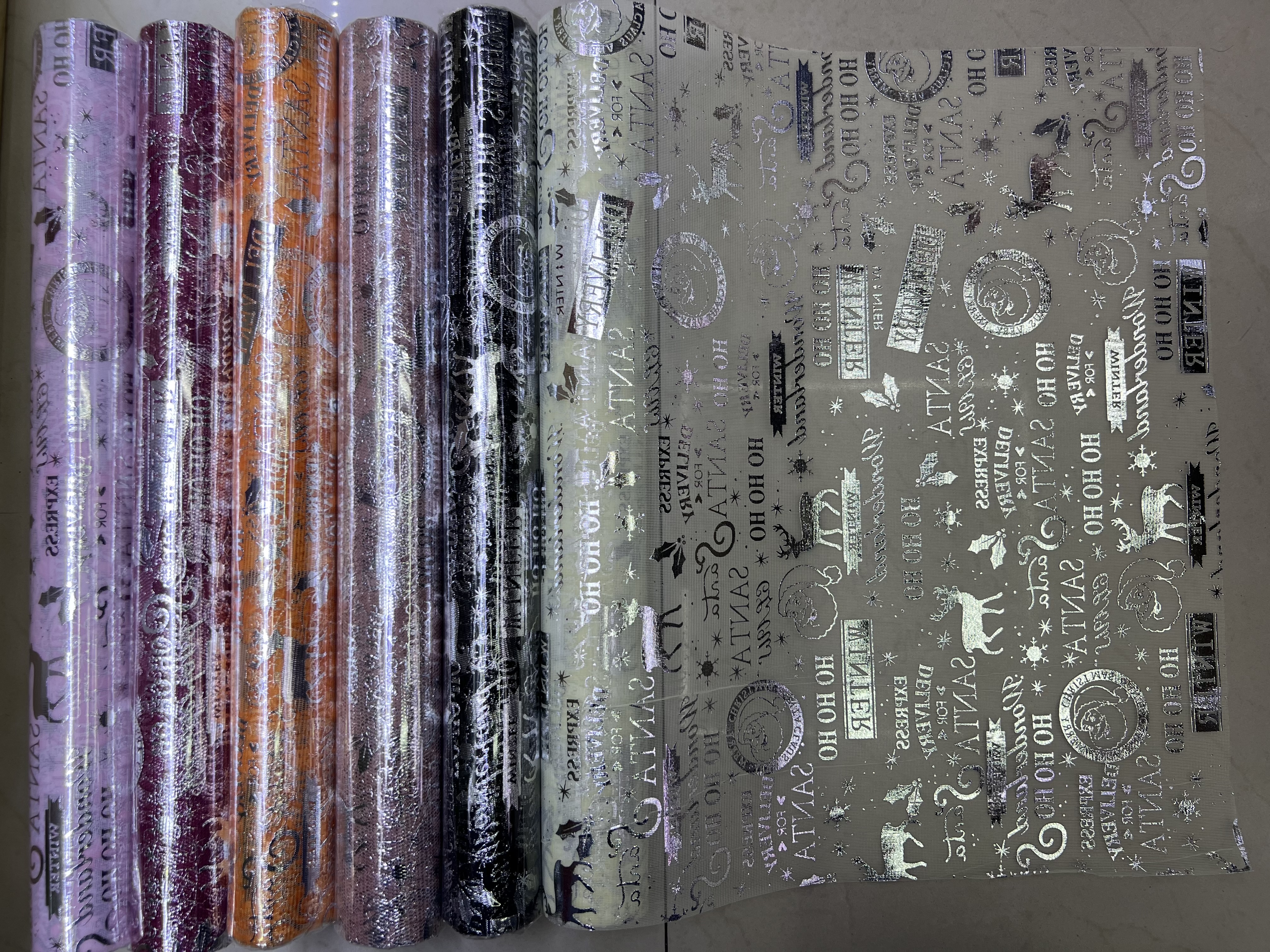 烫金圣诞小鹿网布