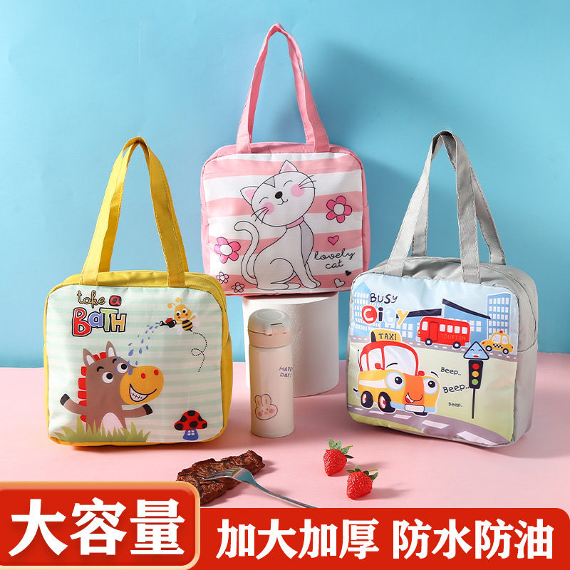 New lunch box, bento bag, insulated lunch bag, Japanese cartoon tote bag, student lunch box, insulated bento bag Specification image