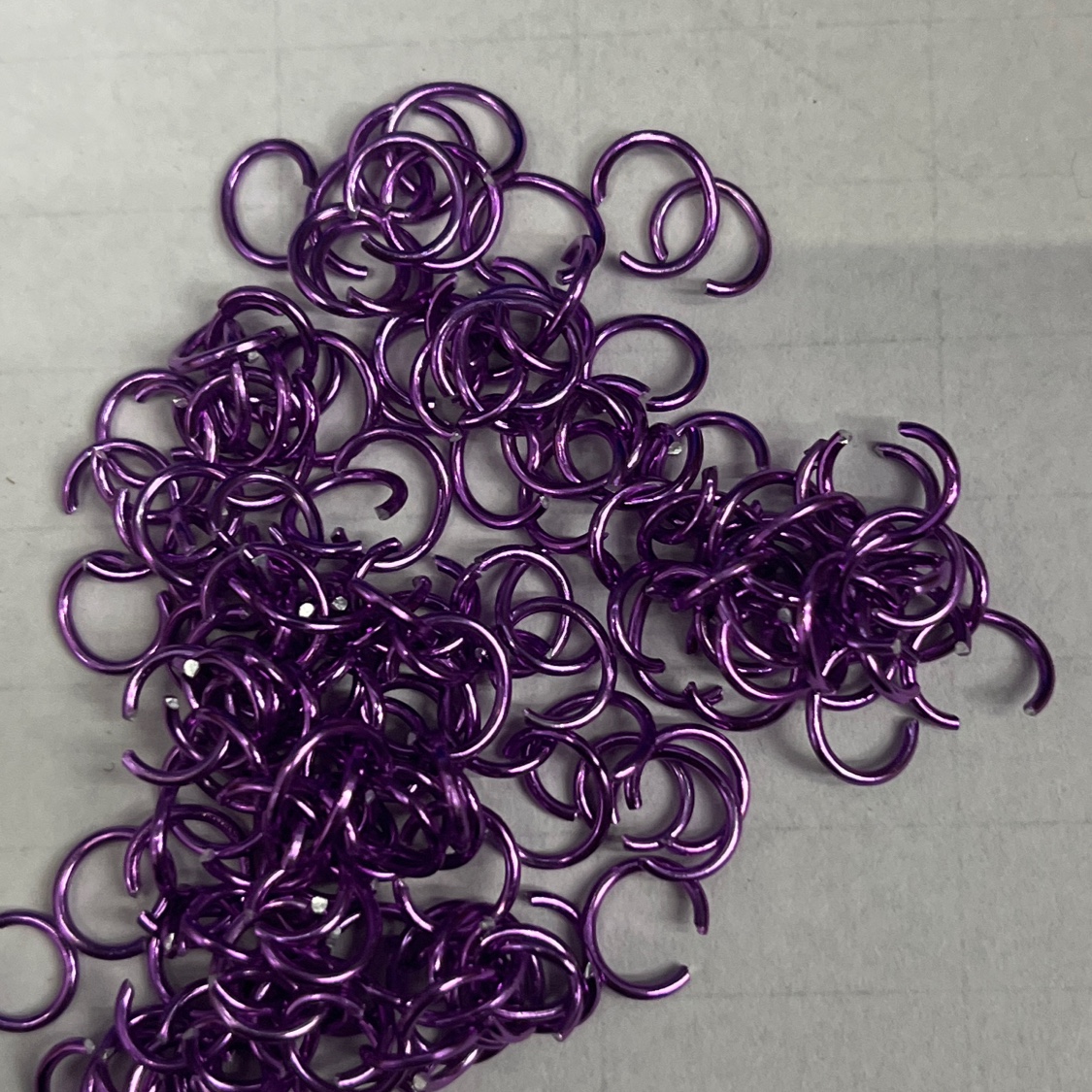 0.8mm*6mm和1.0mm*8和1.0mm*10mm现货深紫色铝圈装饰圈氧化铝深紫色现货可定制尺寸颜色