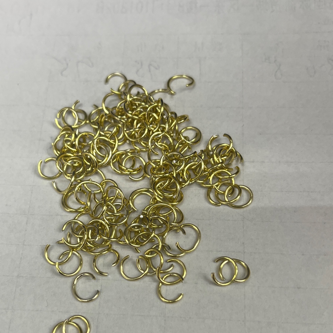0.8mm*6mm和1.0mm*8和1.0mm*10mm现货淡金色铝圈装饰圈氧化铝淡金色现货可定制尺寸颜色