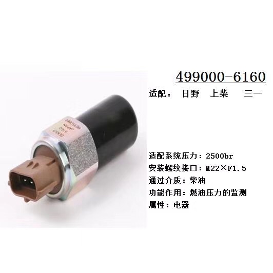 共轨系统高压传感器调节器 499000-6160