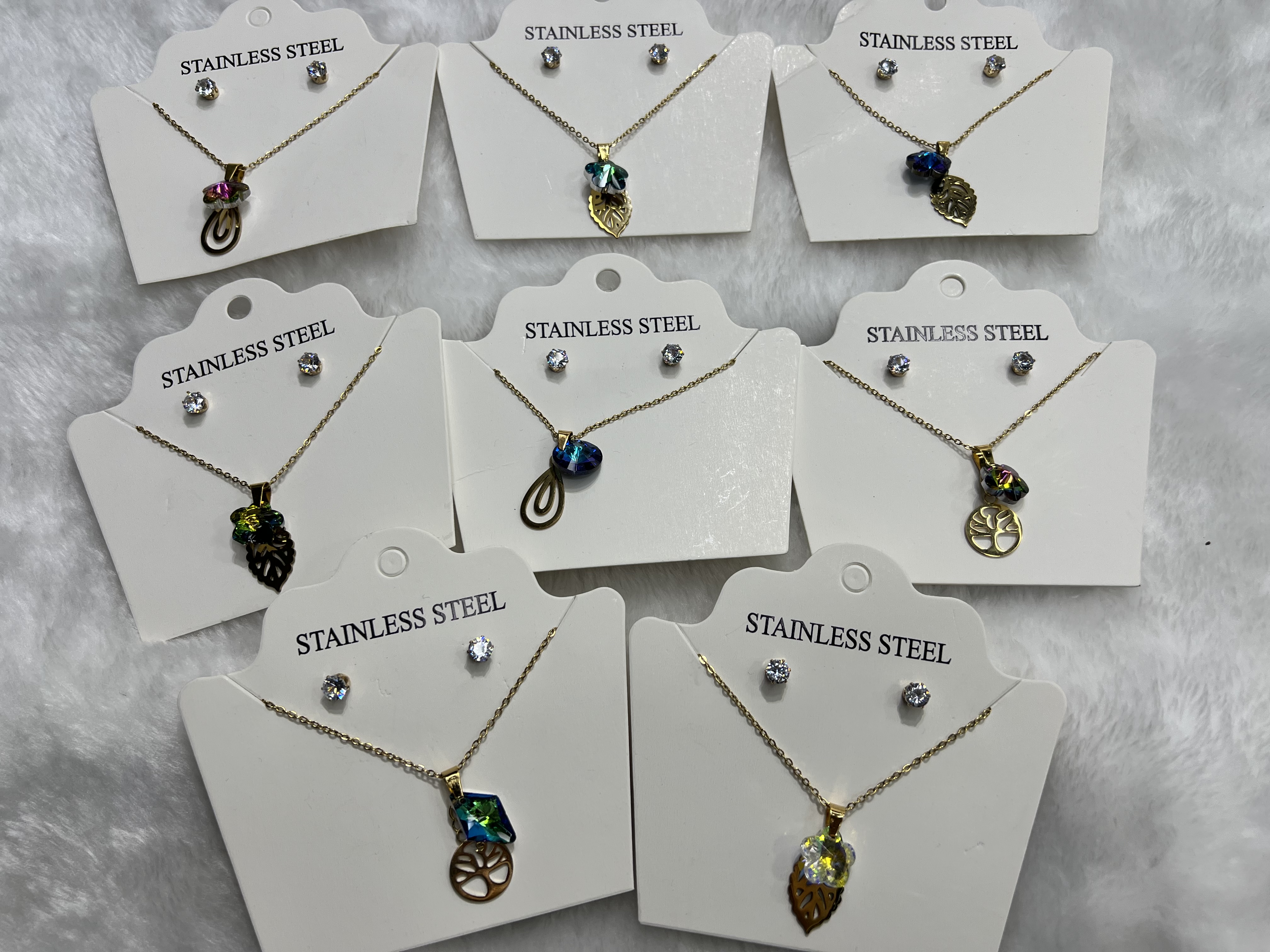 辉强不锈钢饰品新款高端时尚潮流金典ins风小清新304不锈钢项链手链06