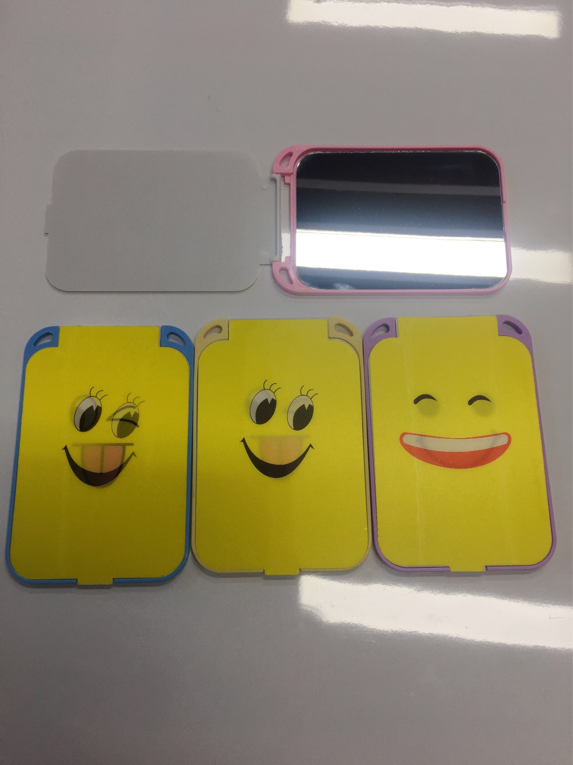 【永民镜业】3D笑脸镜 折叠方便随身小镜子学生便宜梳妆镜口袋镜可放于背包清晰明亮易于携带