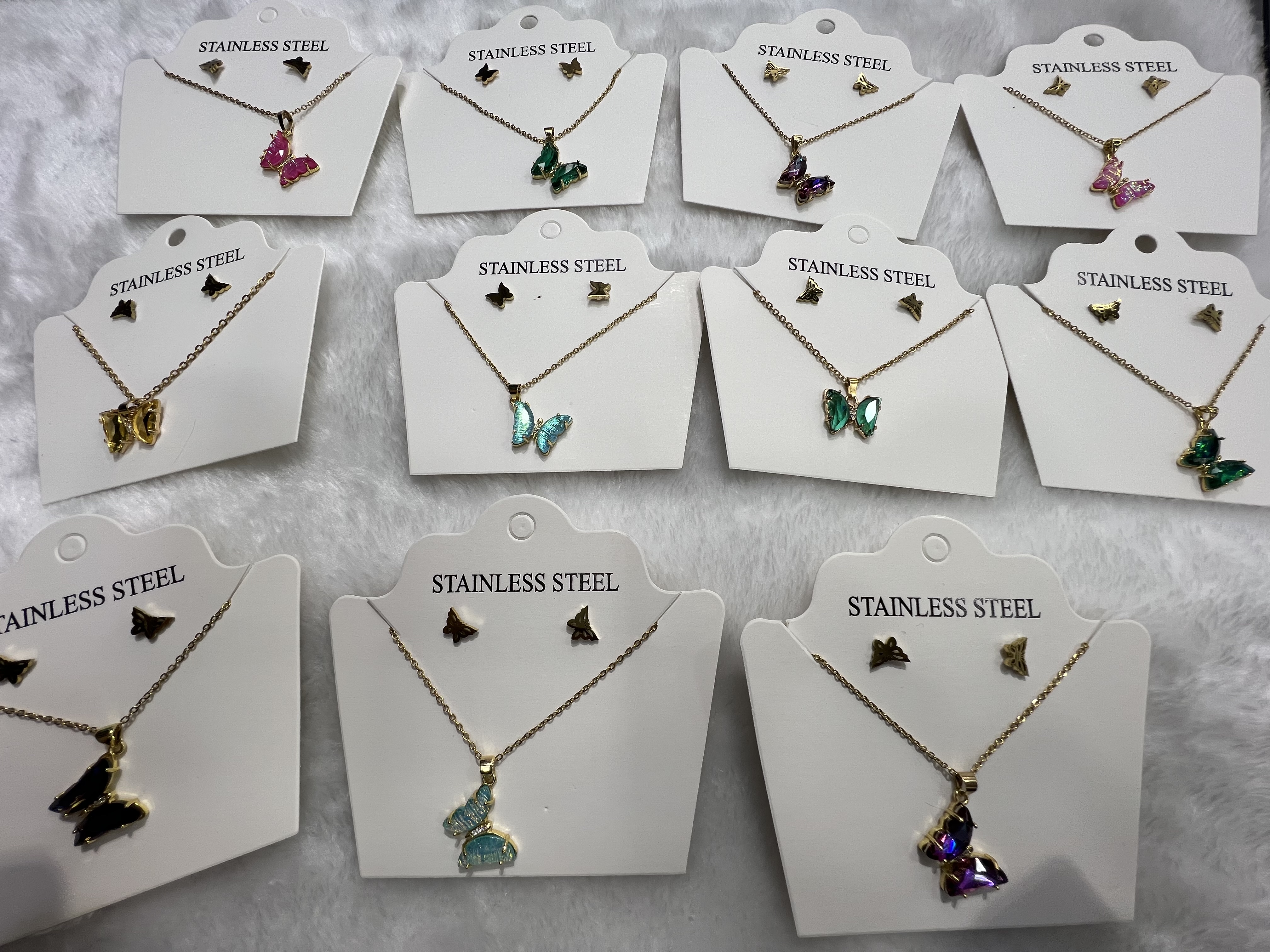 辉强不锈钢饰品新款高端时尚潮流金典ins风小清新304不锈钢项链手链01