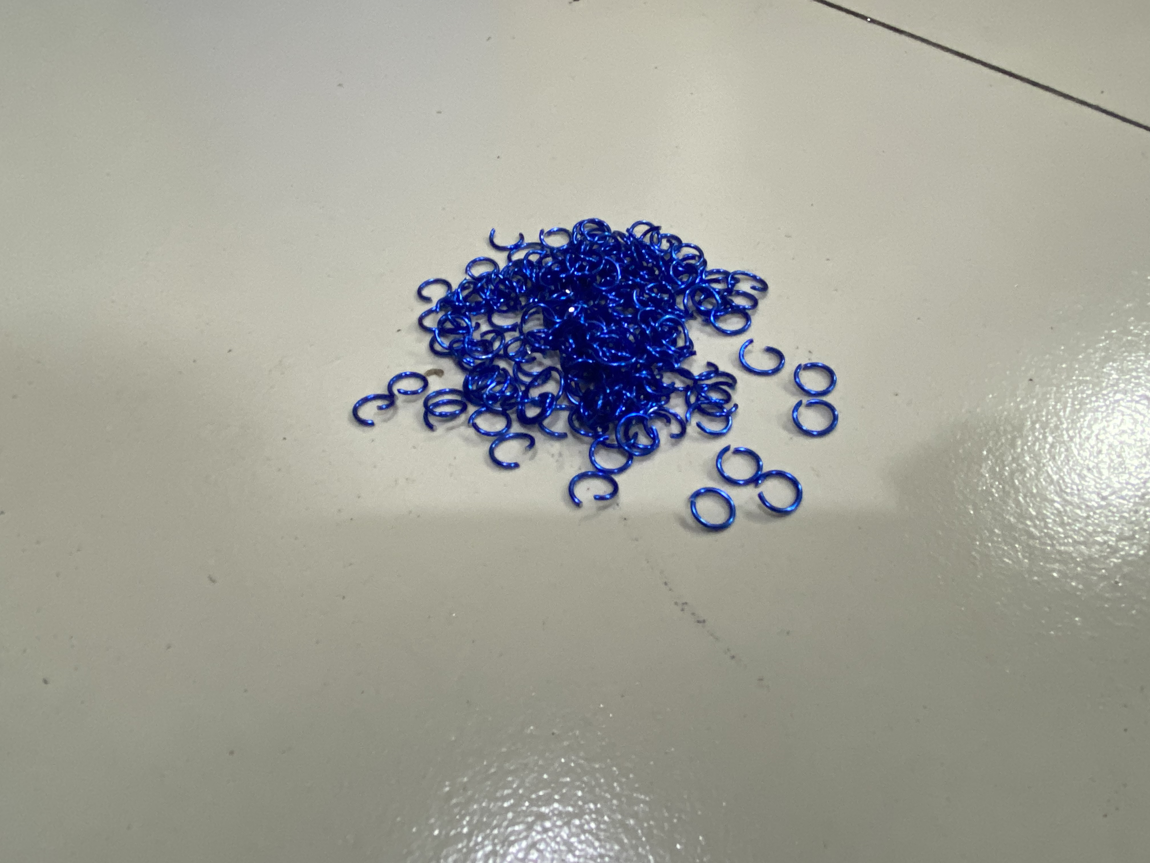 0.8mm*6mm和1.0mm*8和1.0mm*10mm现货宝蓝色铝圈装饰圈氧化铝宝蓝金色现货可定制尺寸颜