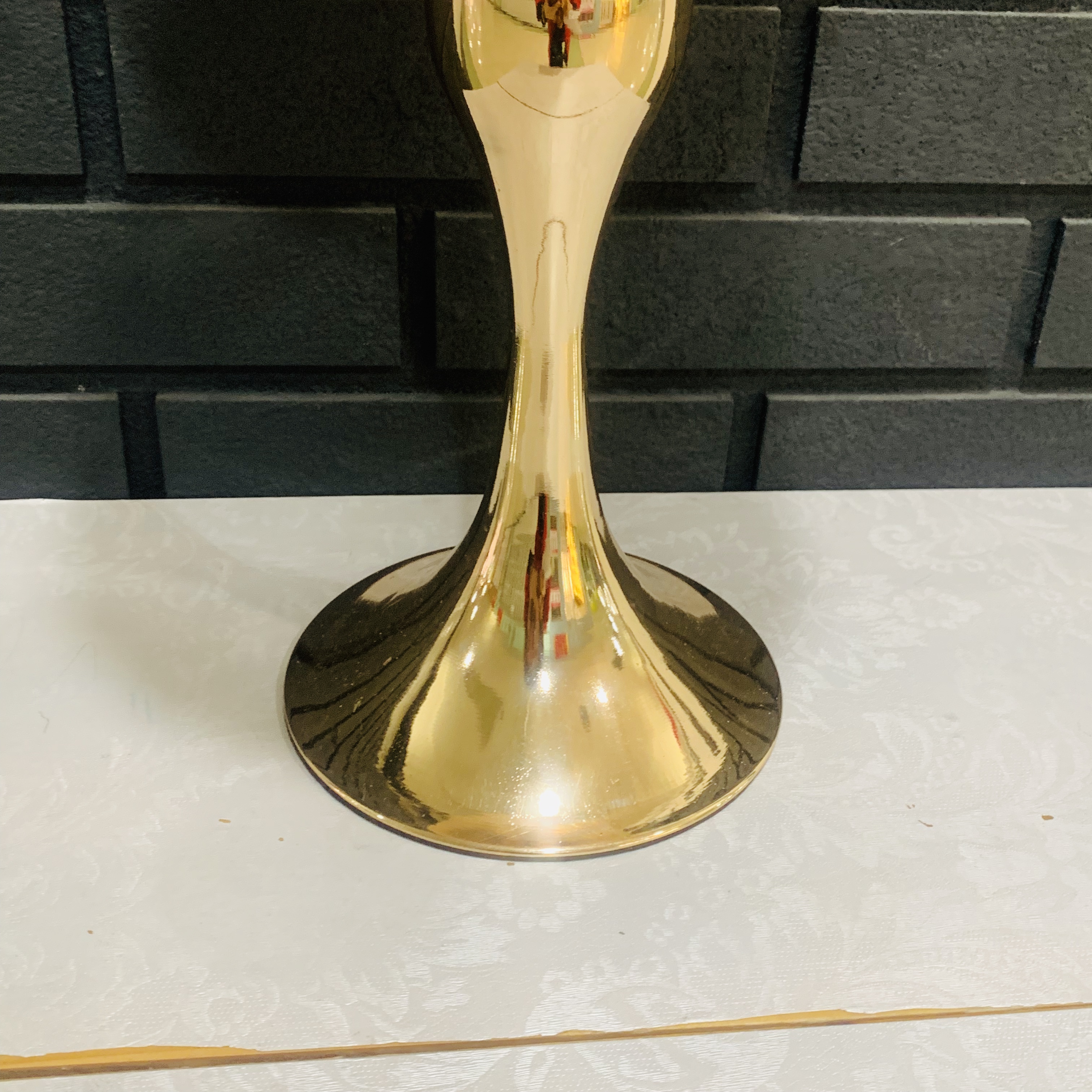 金属镜面水果盘水晶玻璃茶盘杯盘甜品化妆品展示台架