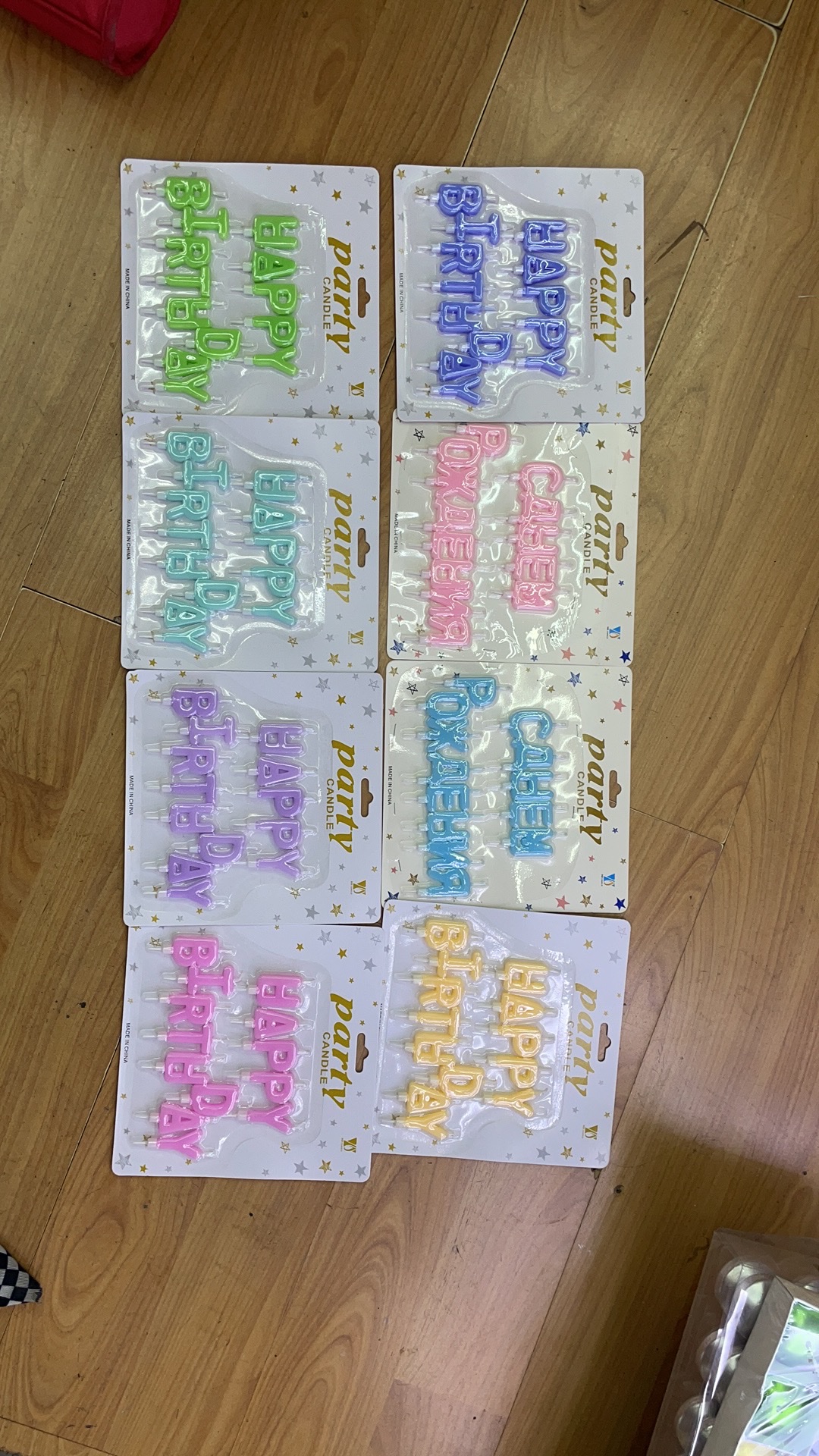 Macaron letter candles Specification image