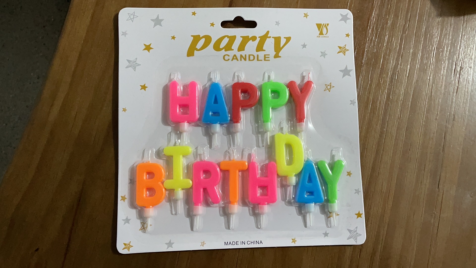 马卡龙字母蜡烛