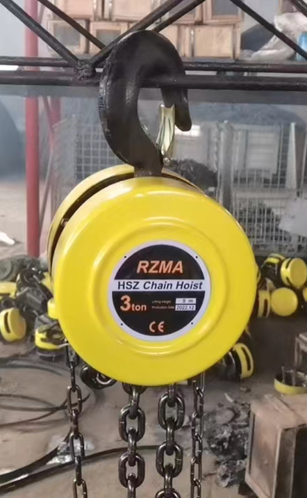 Hand chain hoist HSZ type circular chain hoist, household construction hoist, manual lifting device, small crane, small crane details Picture