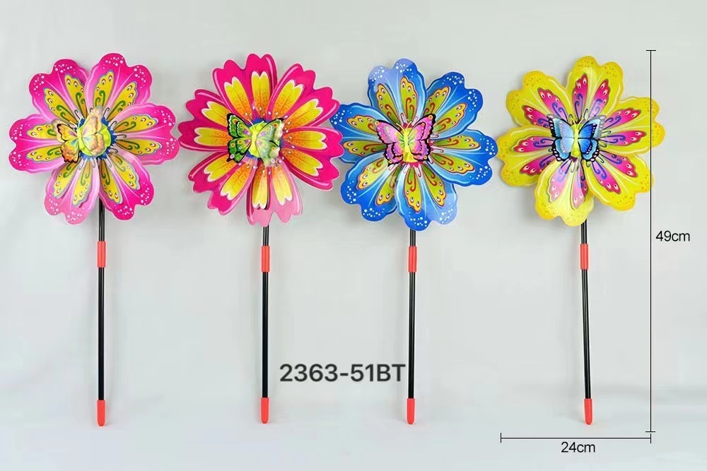 Colorful flower windmill
