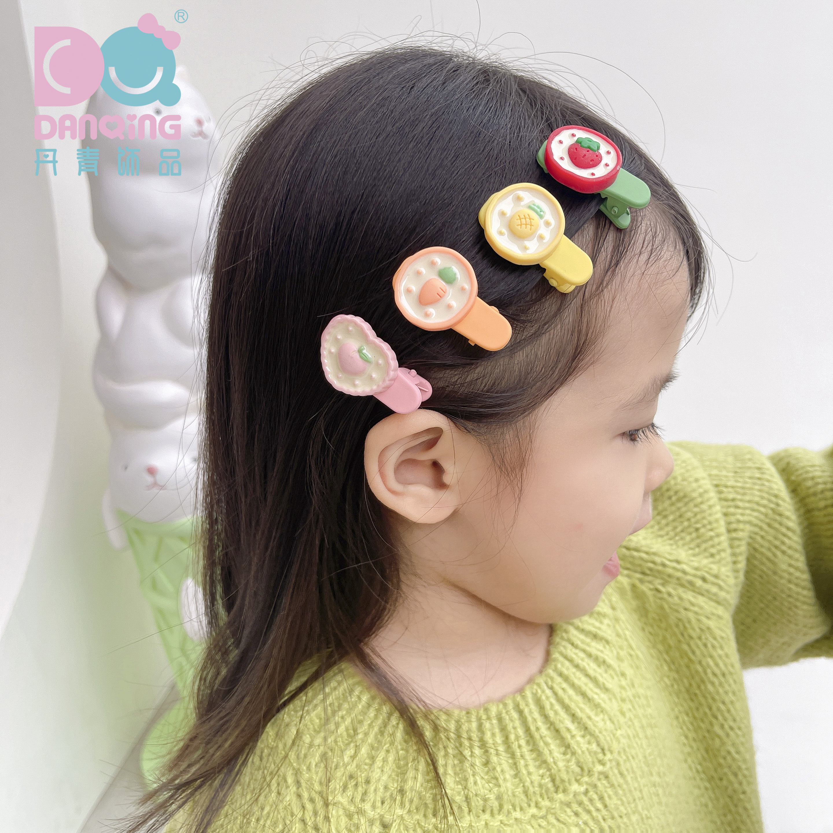 网红宝宝碎发/卡通头花少女/儿童头饰发夹细节图