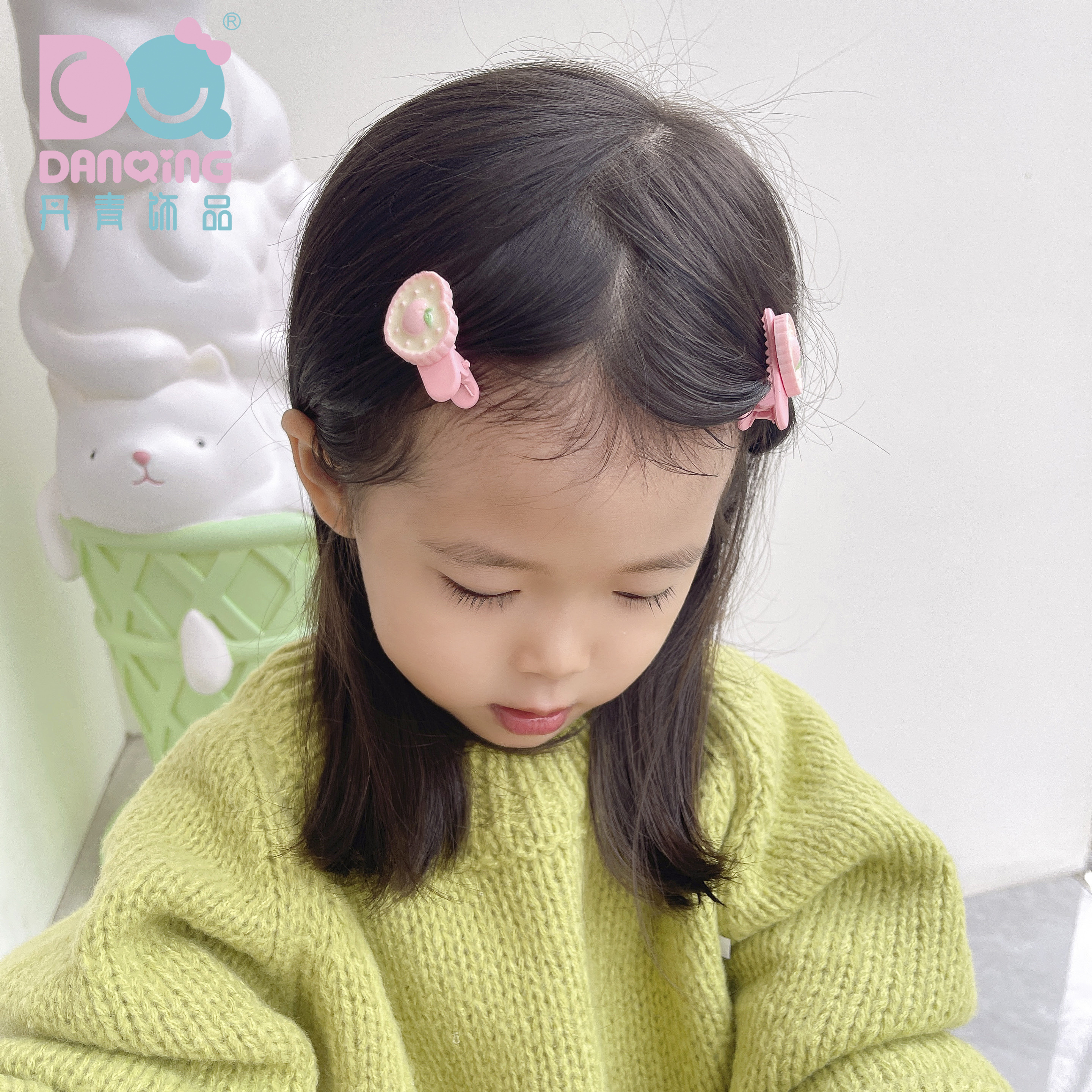 网红宝宝碎发/卡通头花少女/儿童头饰发夹产品图