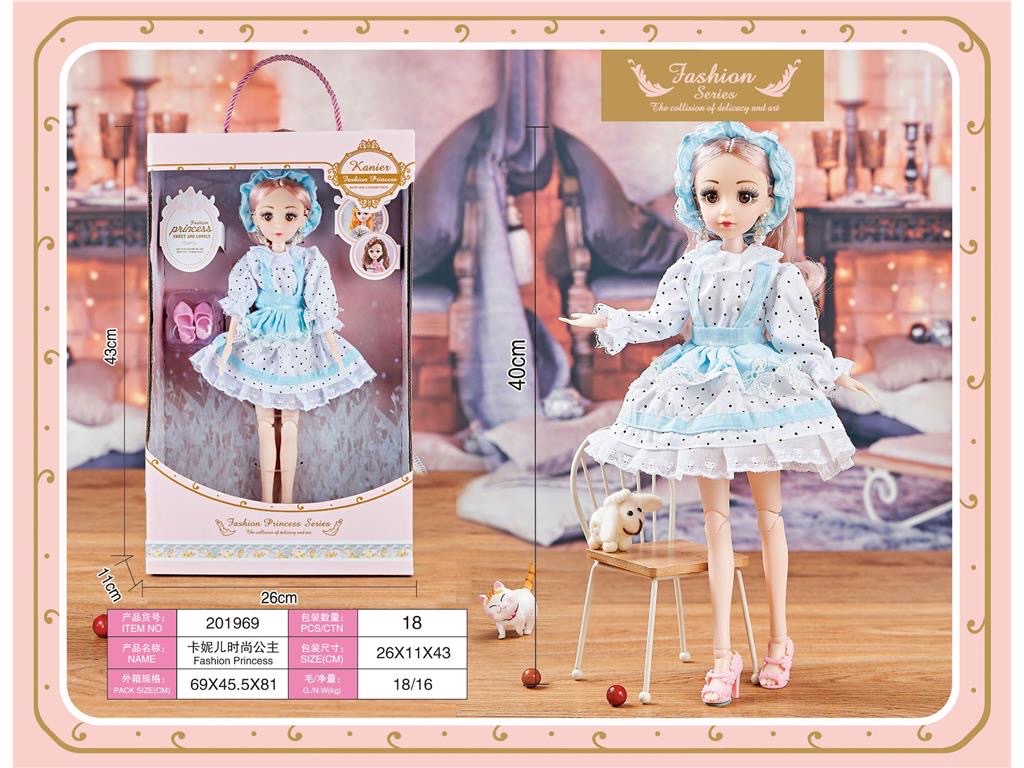 The original order for export of 14-inch 20-joint dolls in a color box is exquisitely crafted Specification image