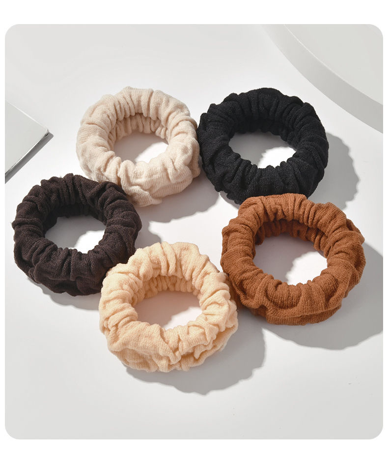糖果色发圈 咖啡色发圈 高颅顶必备发绳发饰 高弹力不伤发 儿童礼物