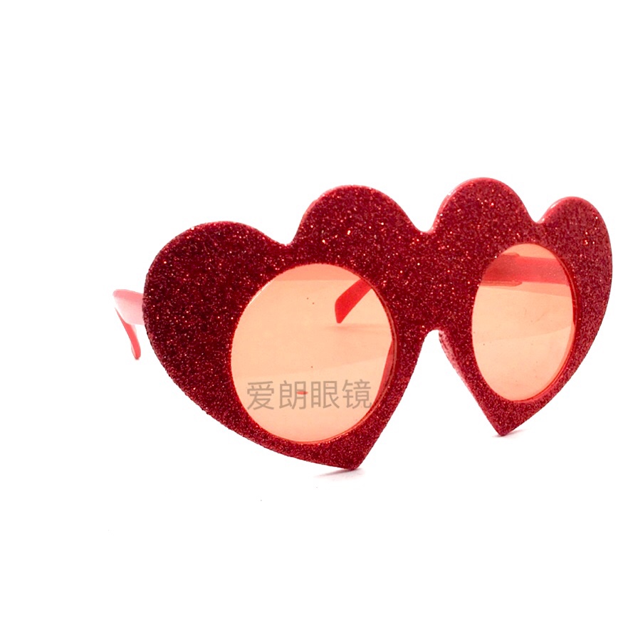 Heart-shaped heart-shaped glasses for taking photos, unisex quirky glasses, retro and personalized decoration, Valentine's Day eyes for parties details Picture