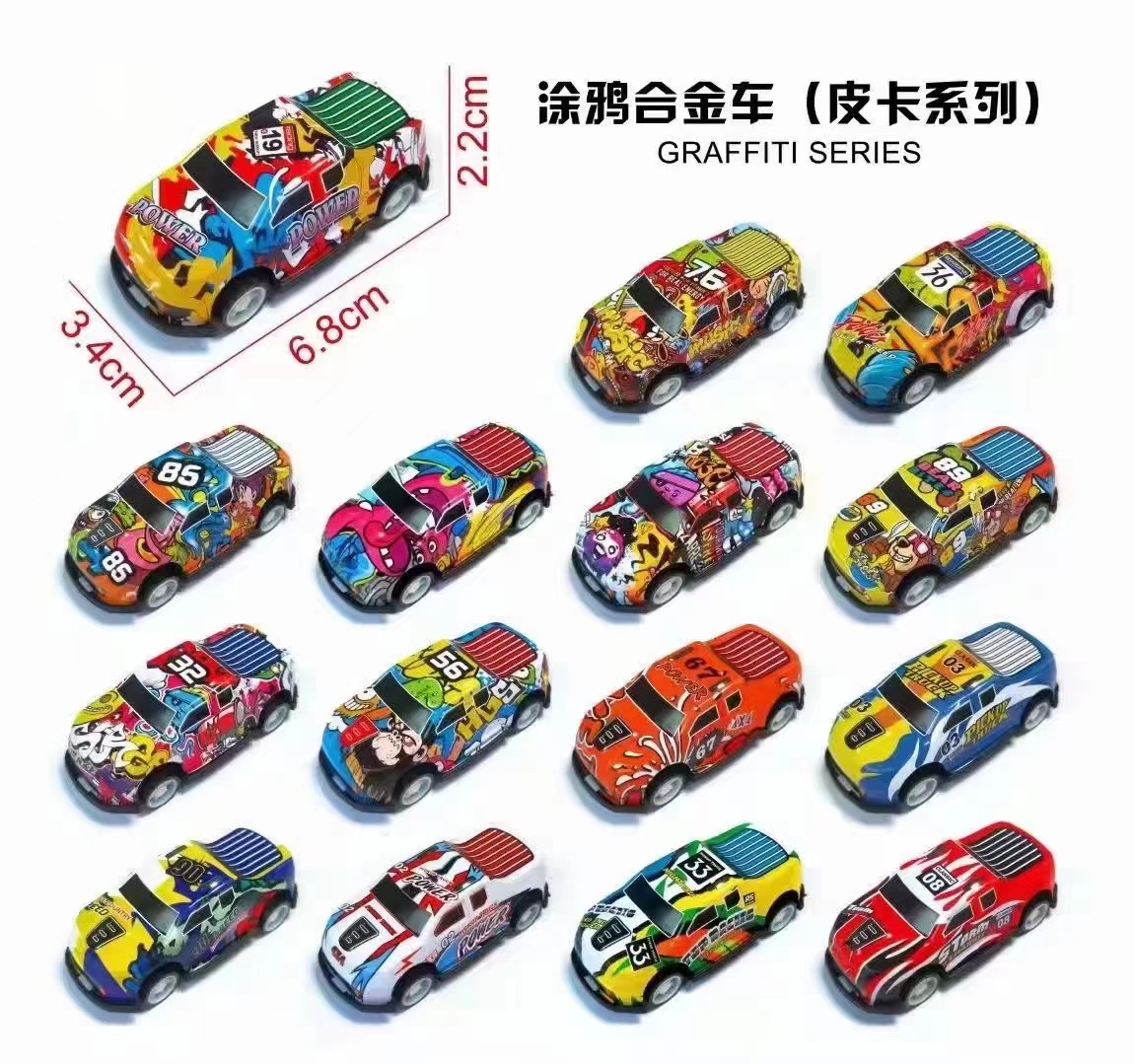 Cross-border best-selling online celebrity mini alloy sliding car toy, children's toy, metal durable car model, 6.8cm tin car, bulk toy wholesale factory direct sales, tin car Application Scenario