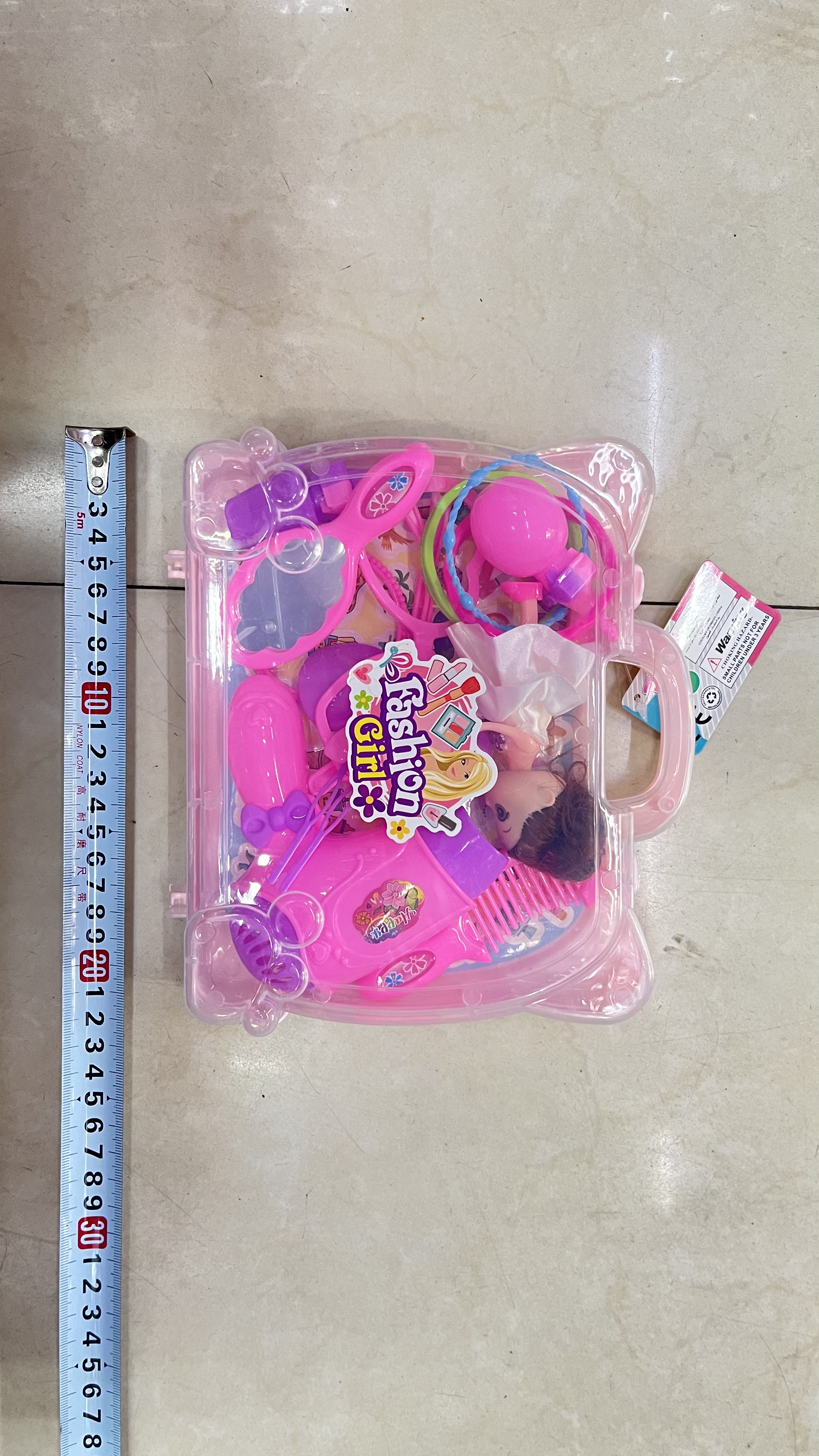 2323-2新款芭比饰品套装玩具手提盒包装