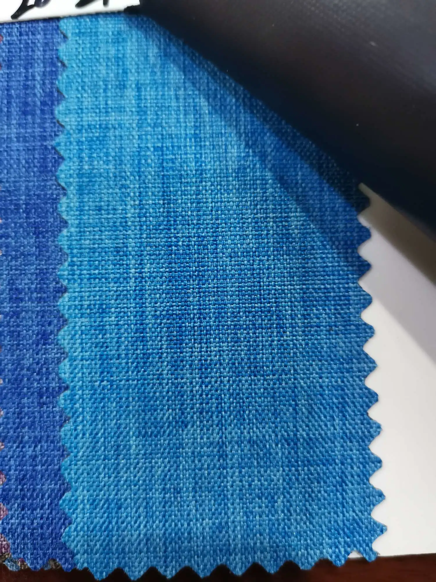 Glossy diamond-shaped checkered pu waterproof, No. 11 snow blue polyester fabric, filament fabric, Oxford fabric, 2668599hu Specification image