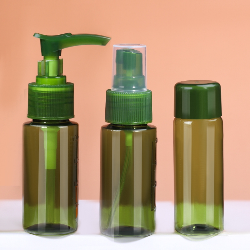 Portable travel sub-bottle 5-piece set of body care set, skin care products, lotion, press bottle, spray empty bottle Item Picture