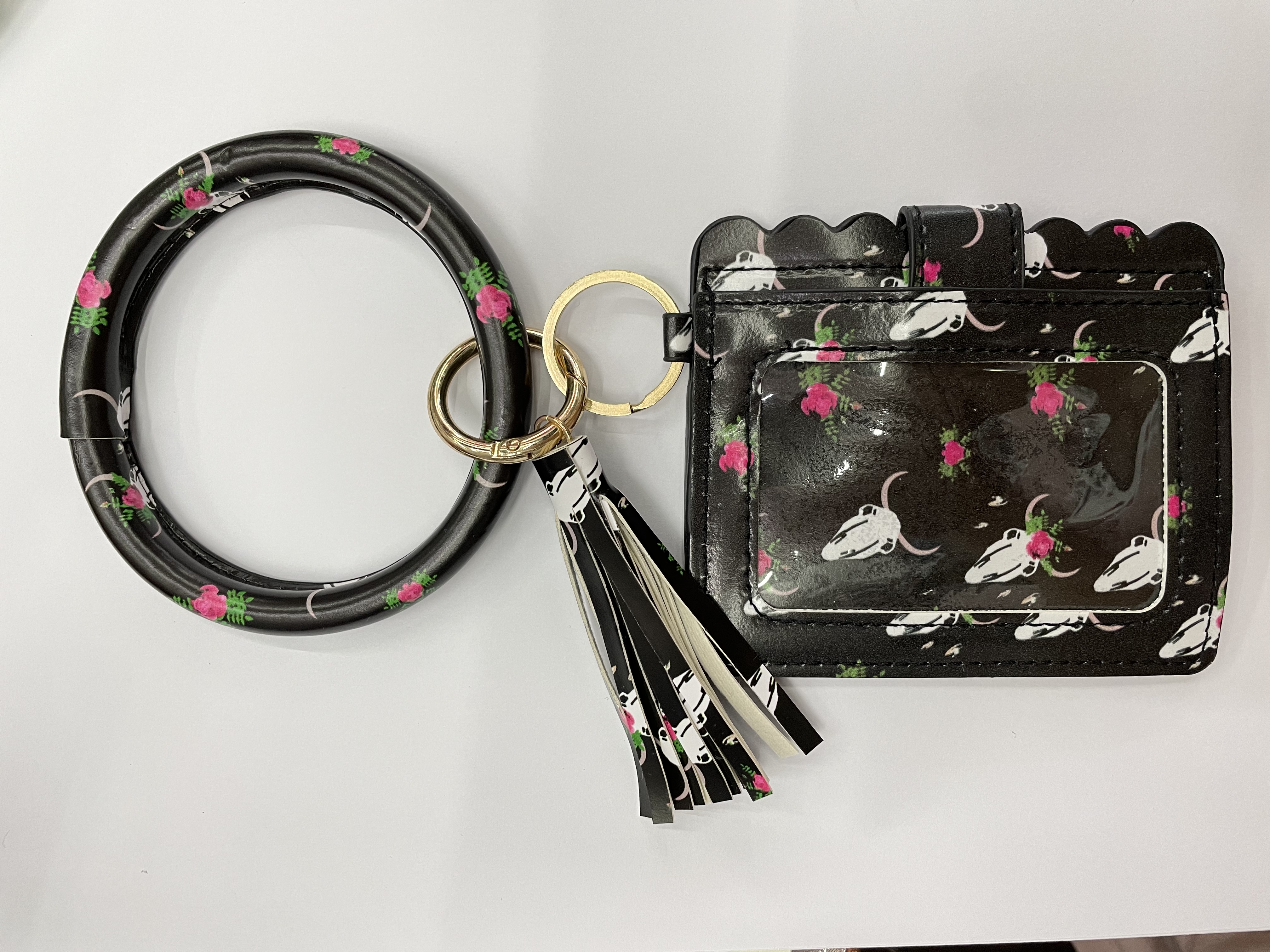 鑫海饰品【亚马逊爆款】配套牛头纹卡包