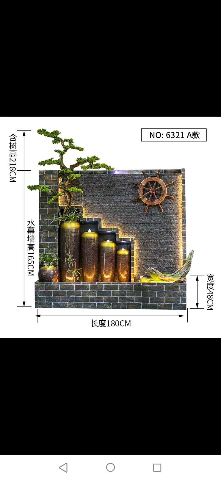 树脂流水盆景/树脂盆景/流水假山产品图