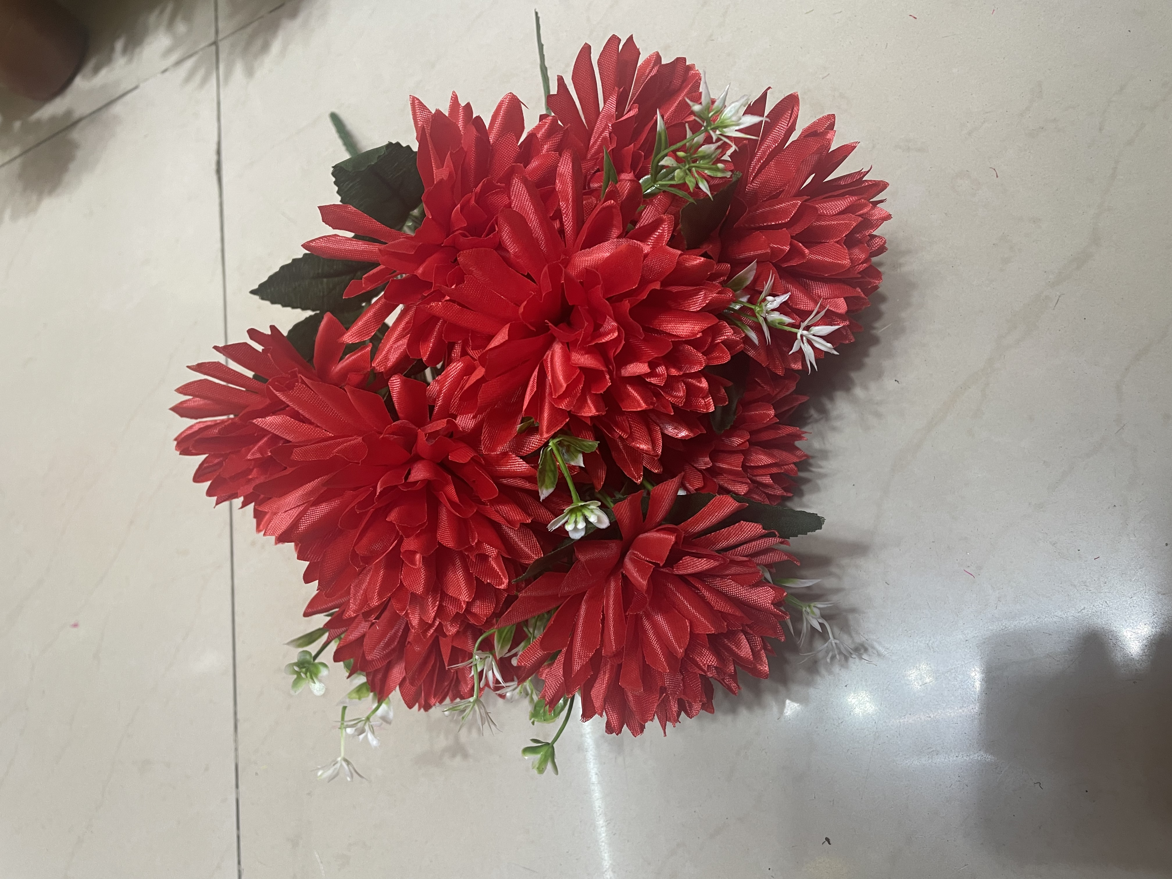 清明祭祀菊花闪光布高端家庭摆放