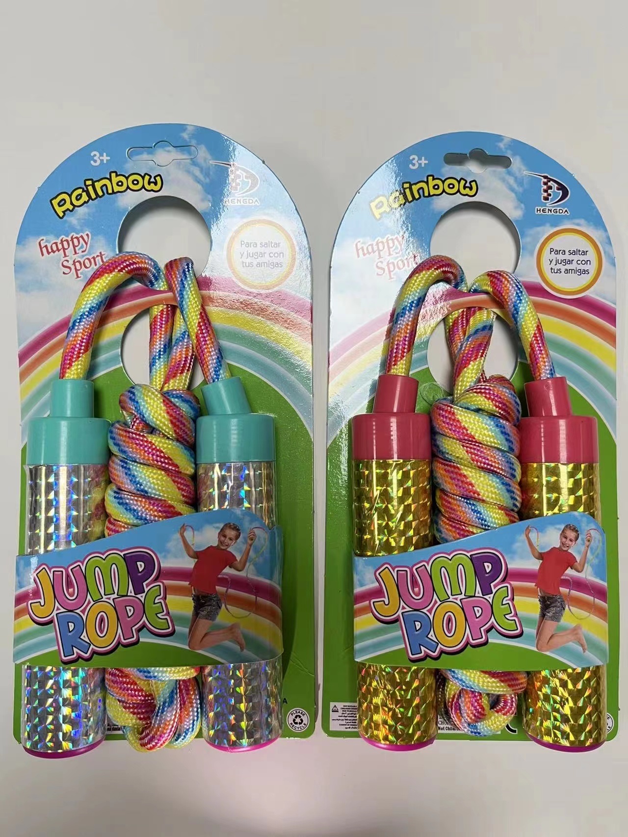 Cartoon rainbow skipping rope Specification image