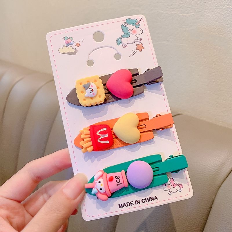 2. New cute candy Bean hair clips from Bailey Accessories, children's cartoon character animal-shaped hair clip set, parent-child style hollowed-out clips