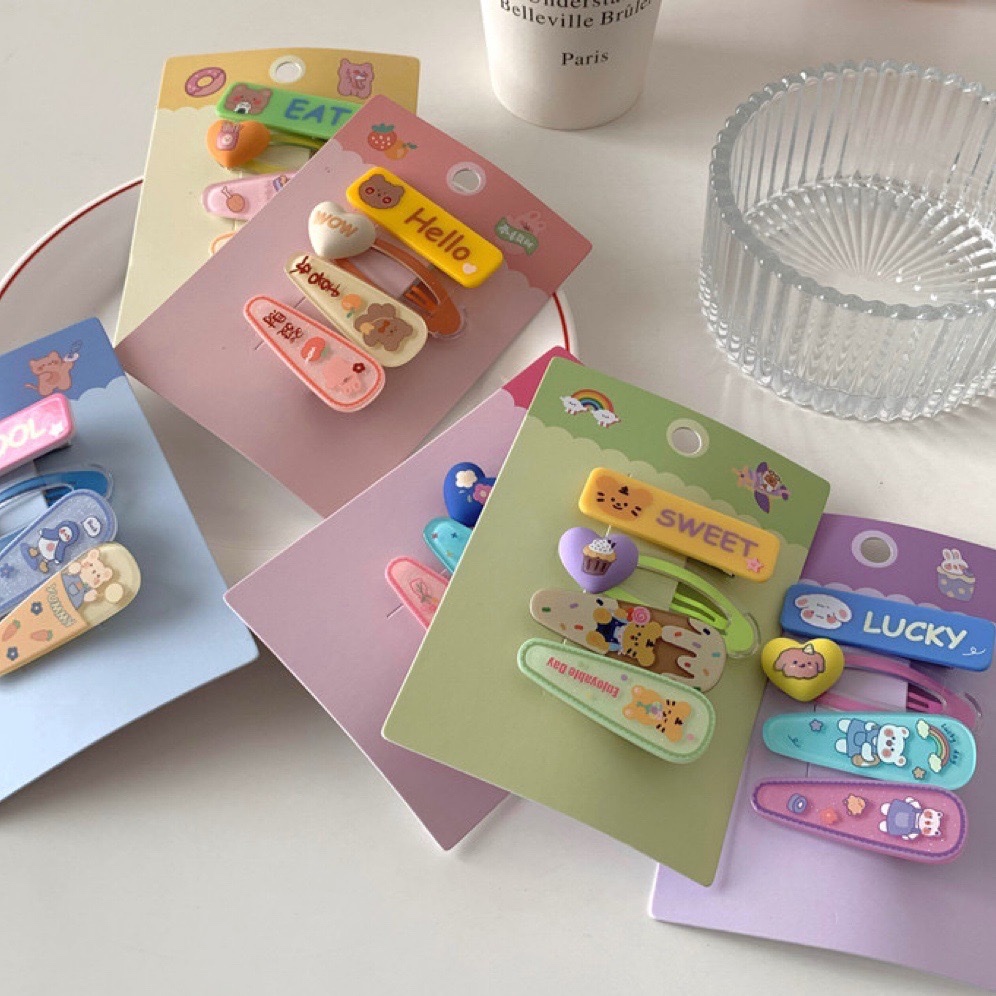 1. Bailey Accessories Children's hair clips, Korean cartoon side hair clips, bangs clips, broken hair at the back of the head, 2023 new style headwear details Picture