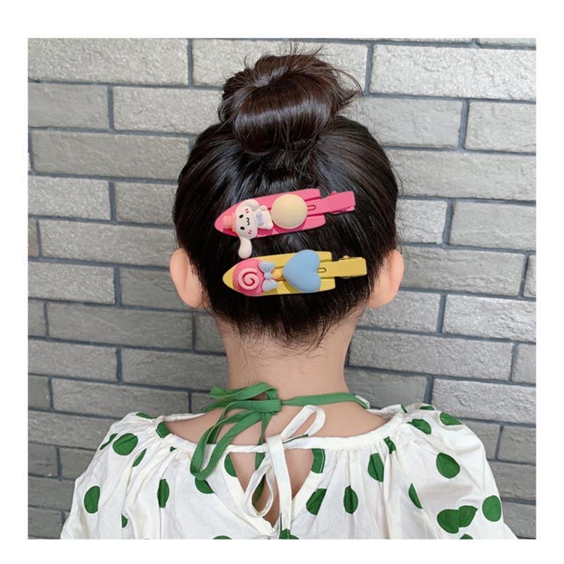 2. New cute candy Bean hair clips from Bailey Accessories, children's cartoon character animal-shaped hair clip set, parent-child style hollowed-out clips Item Picture