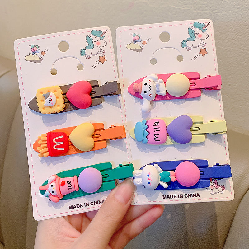 2. New cute candy Bean hair clips from Bailey Accessories, children's cartoon character animal-shaped hair clip set, parent-child style hollowed-out clips details Picture