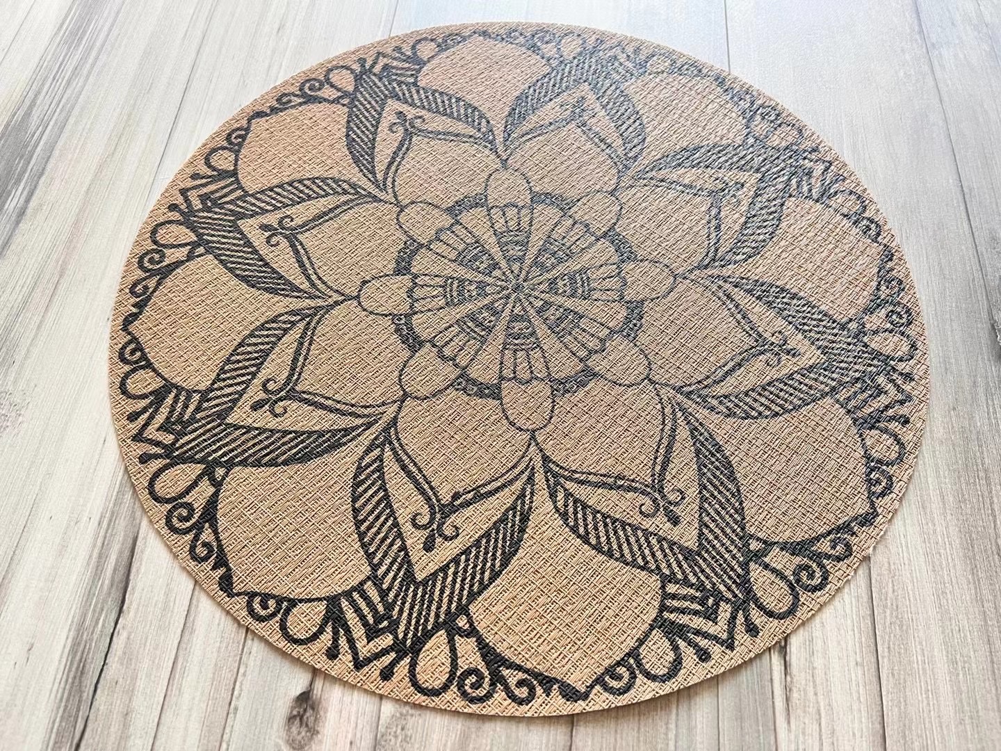 圆形餐垫黑粽2 300p