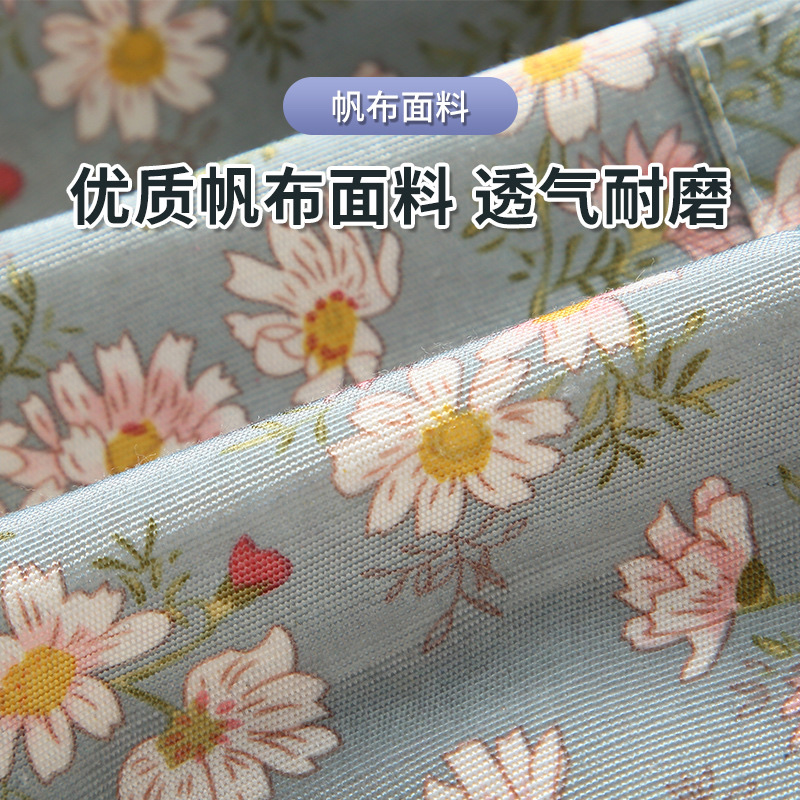 Women's summer waterproof household kitchen cooking canvas apron, catering work clothes, advertising apron, wholesale waistband Specification image