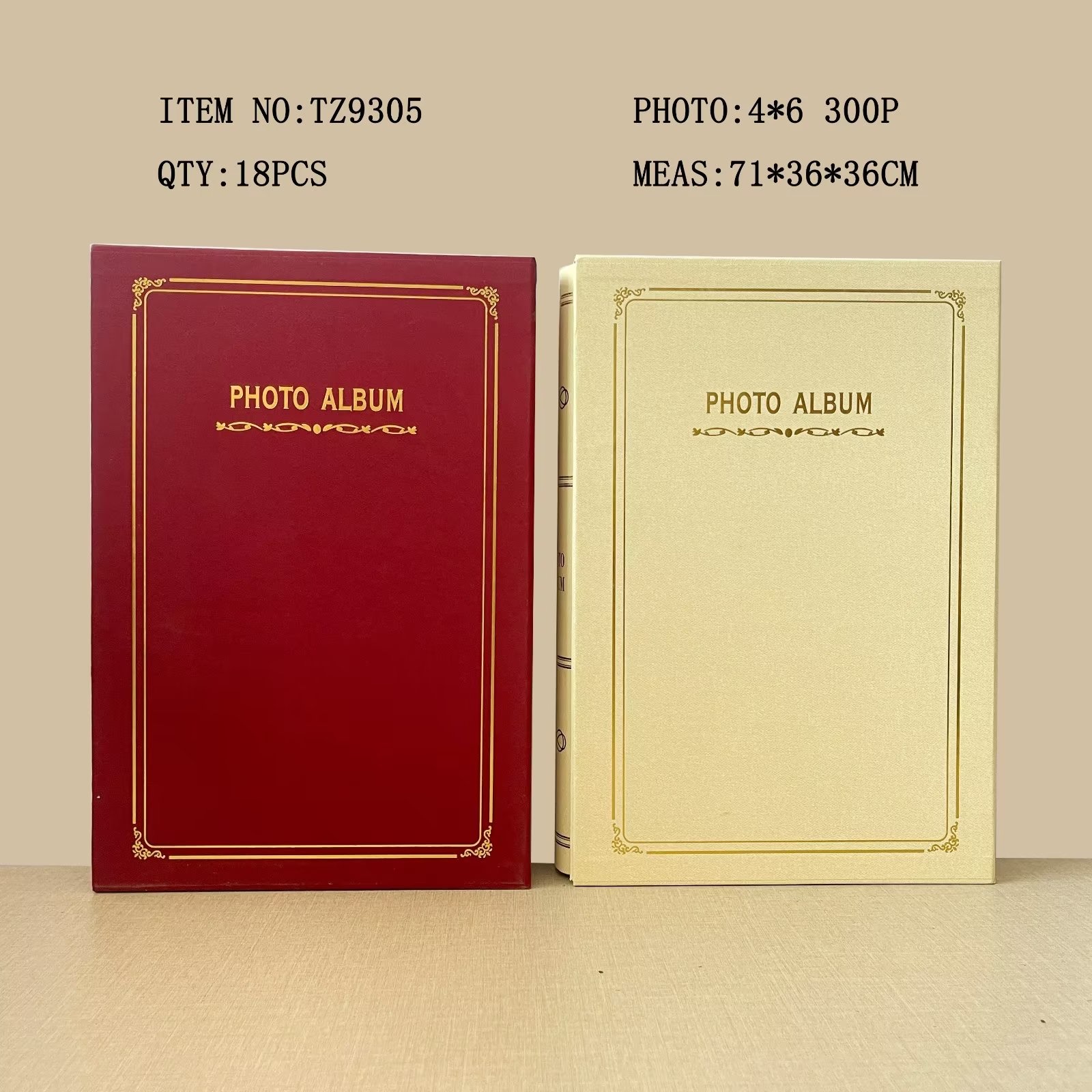 Special paper 6-inch 300-sheet photo album, large-capacity bagged box photo album, family photo album thin Item Picture