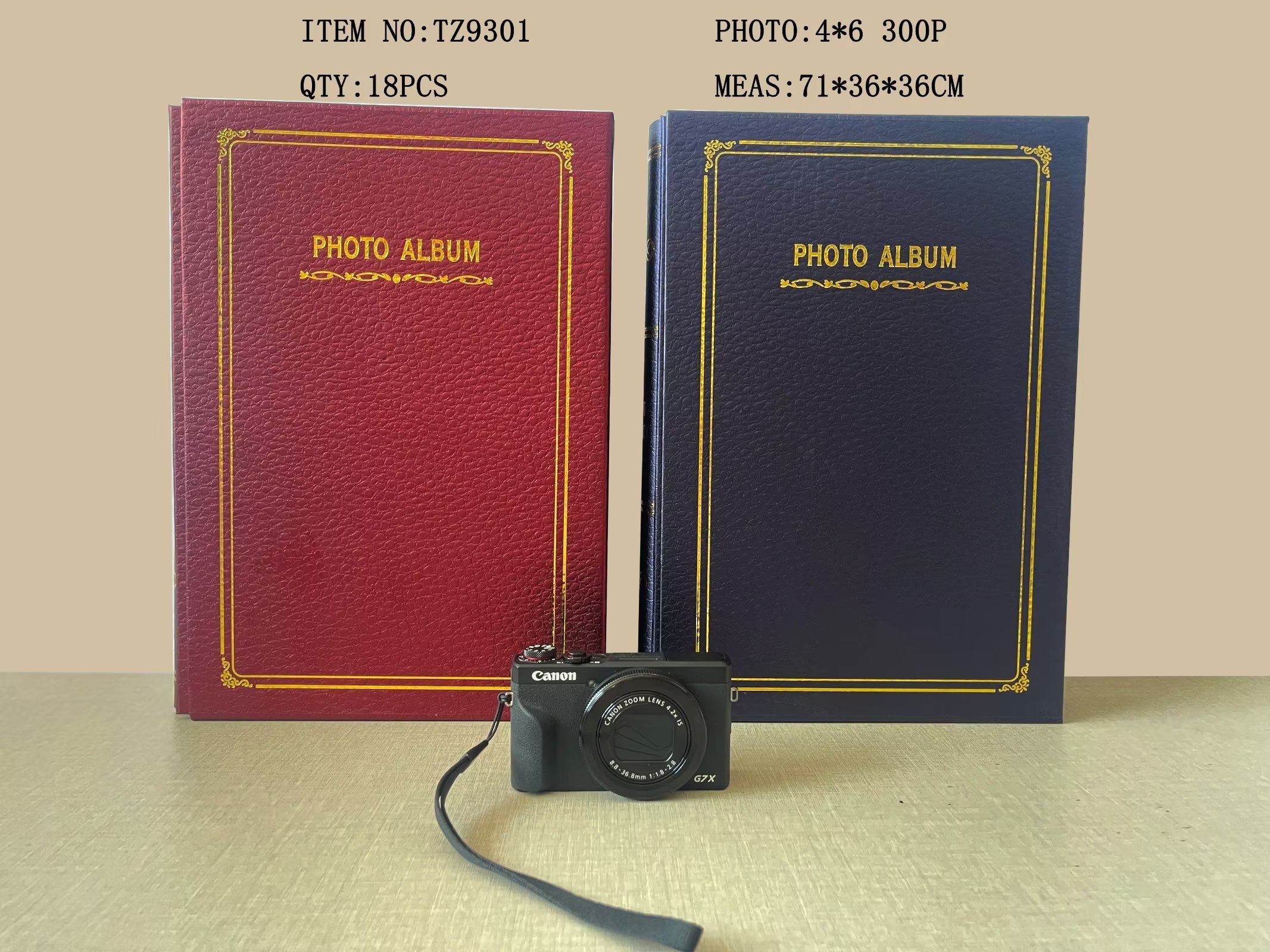 Special paper 6-inch 300-sheet photo album, large-capacity bagged box photo album, family photo album thin